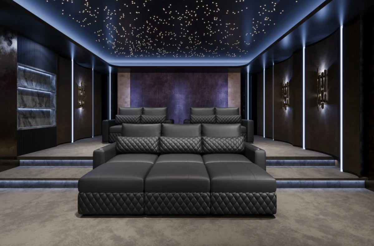 How much higher should 2nd row of home movie theater be