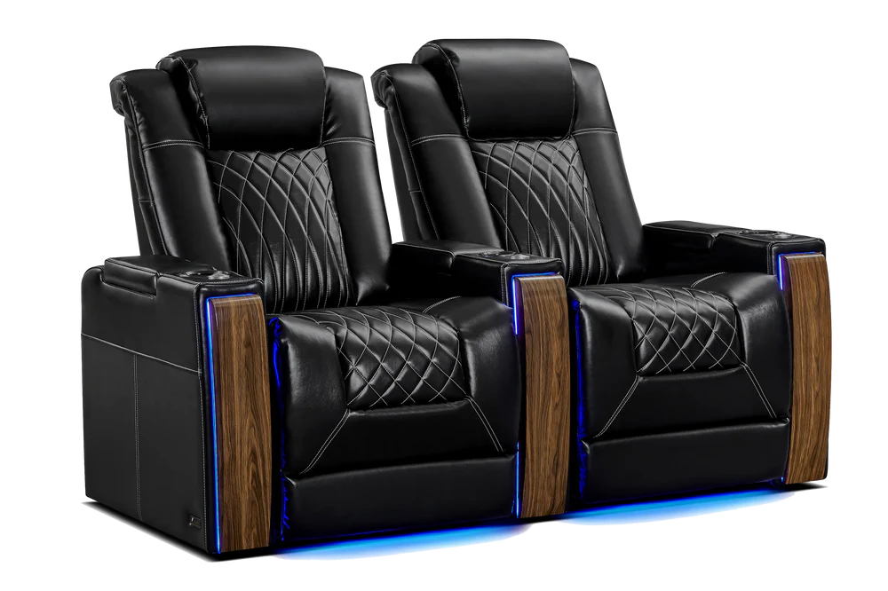 Valencia Tuscany Executive Heat & Massage Leather Home Theater Seating