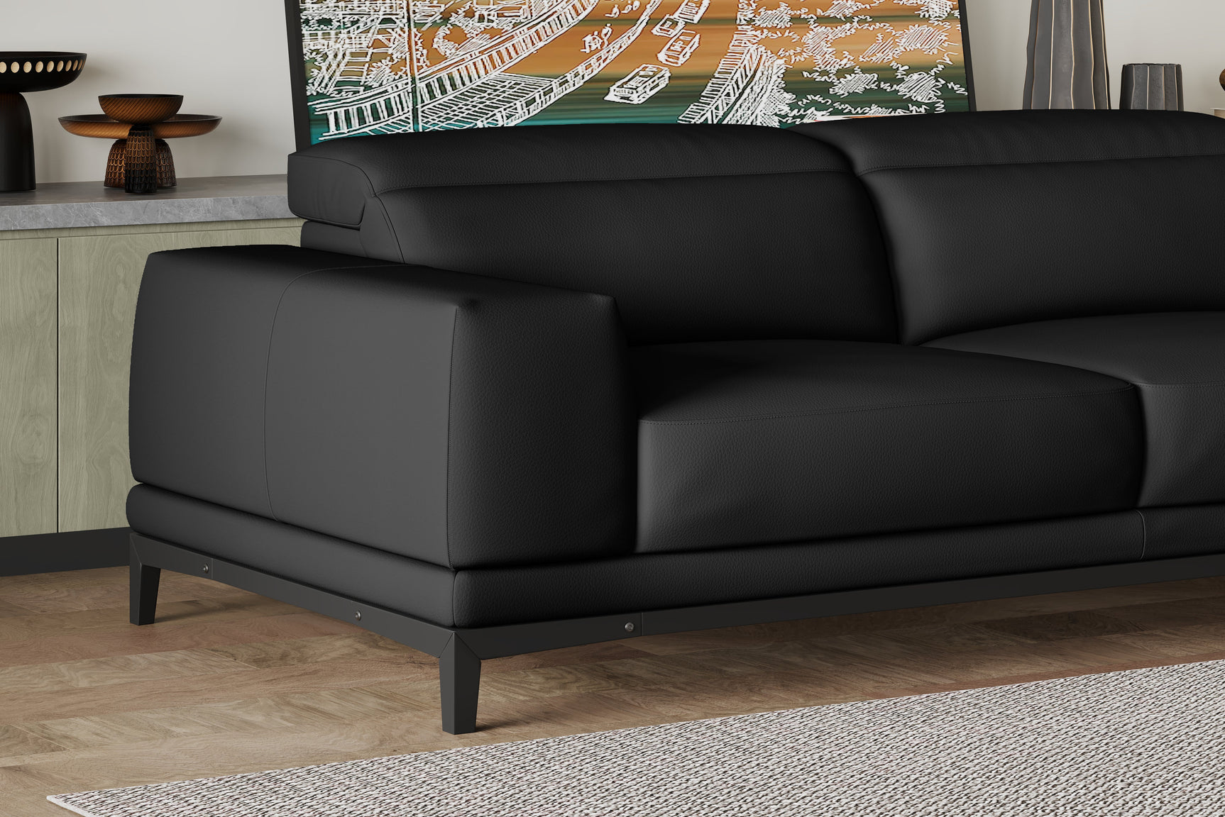 Valletta Leather Sofa