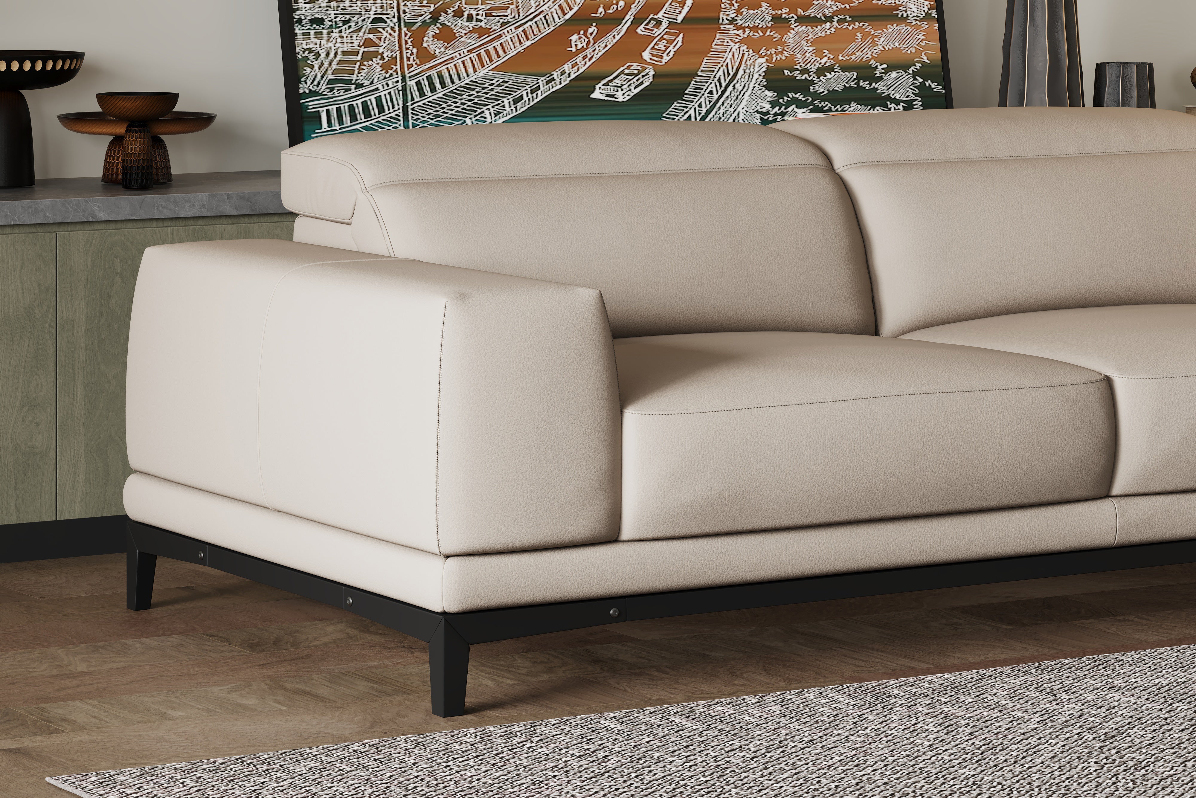 Valletta Leather Sofa