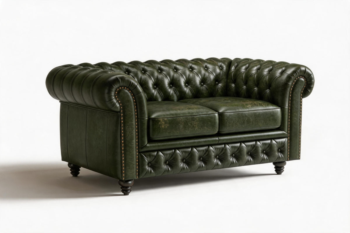 Parma Leather Chesterfield Sofa