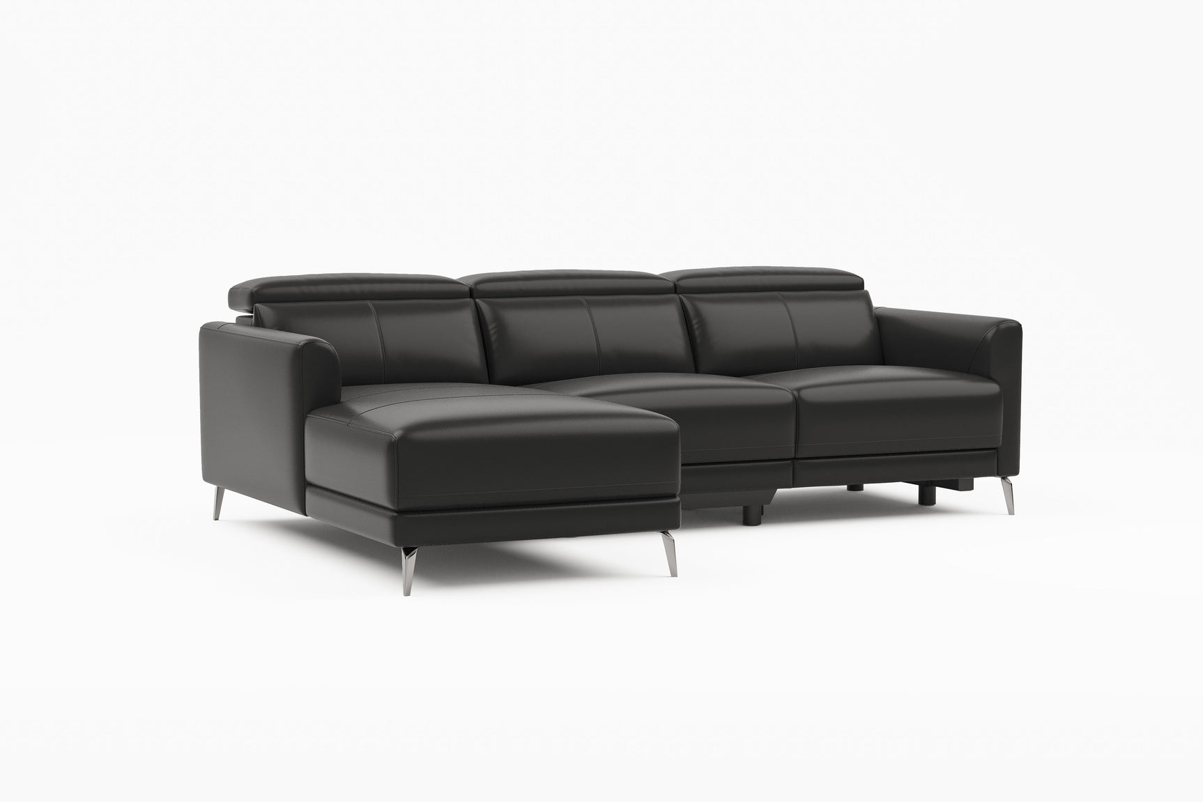 Andria Leather Reclining Sectional Sofa