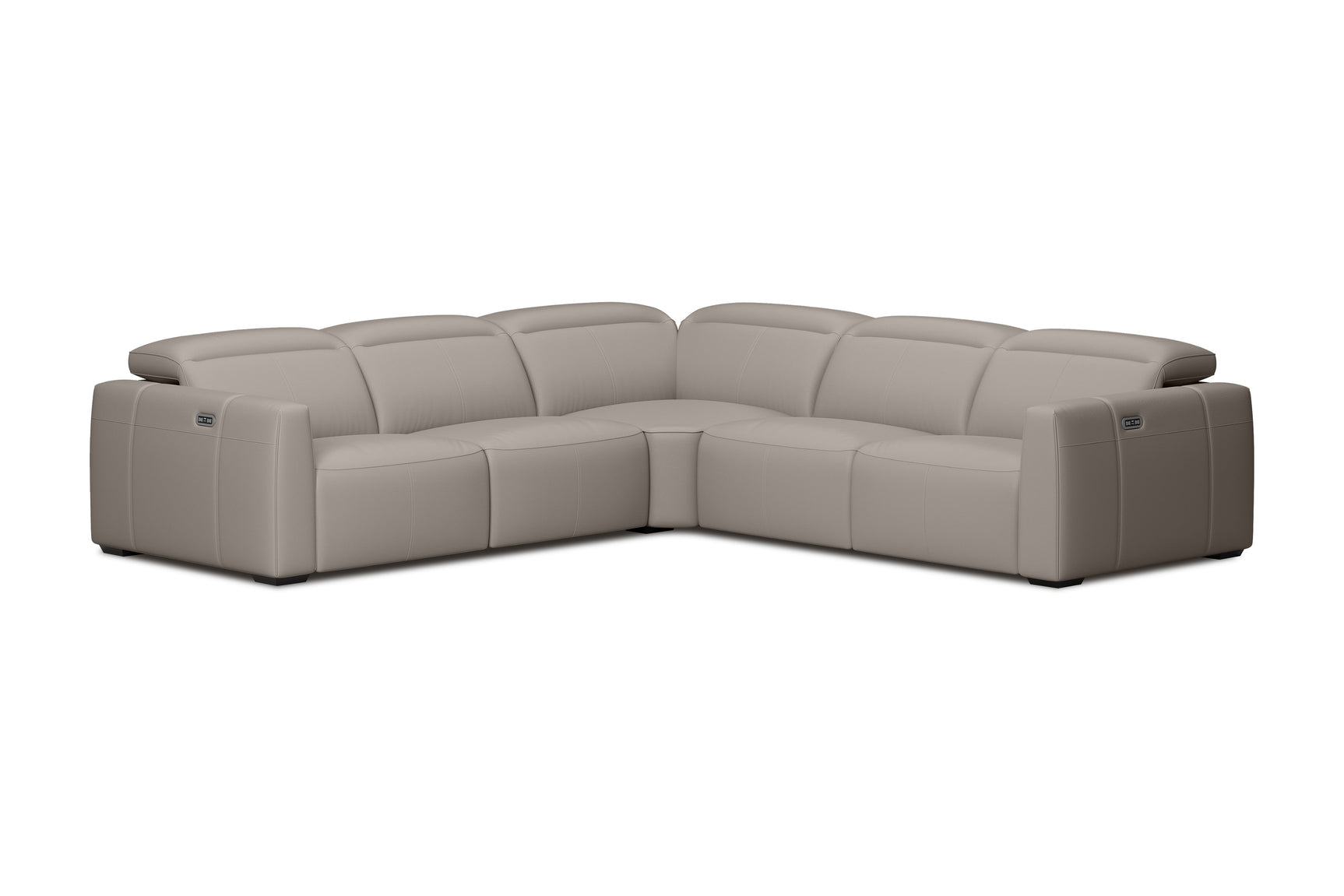Carmen Leather Dual Recliner Corner Sectional