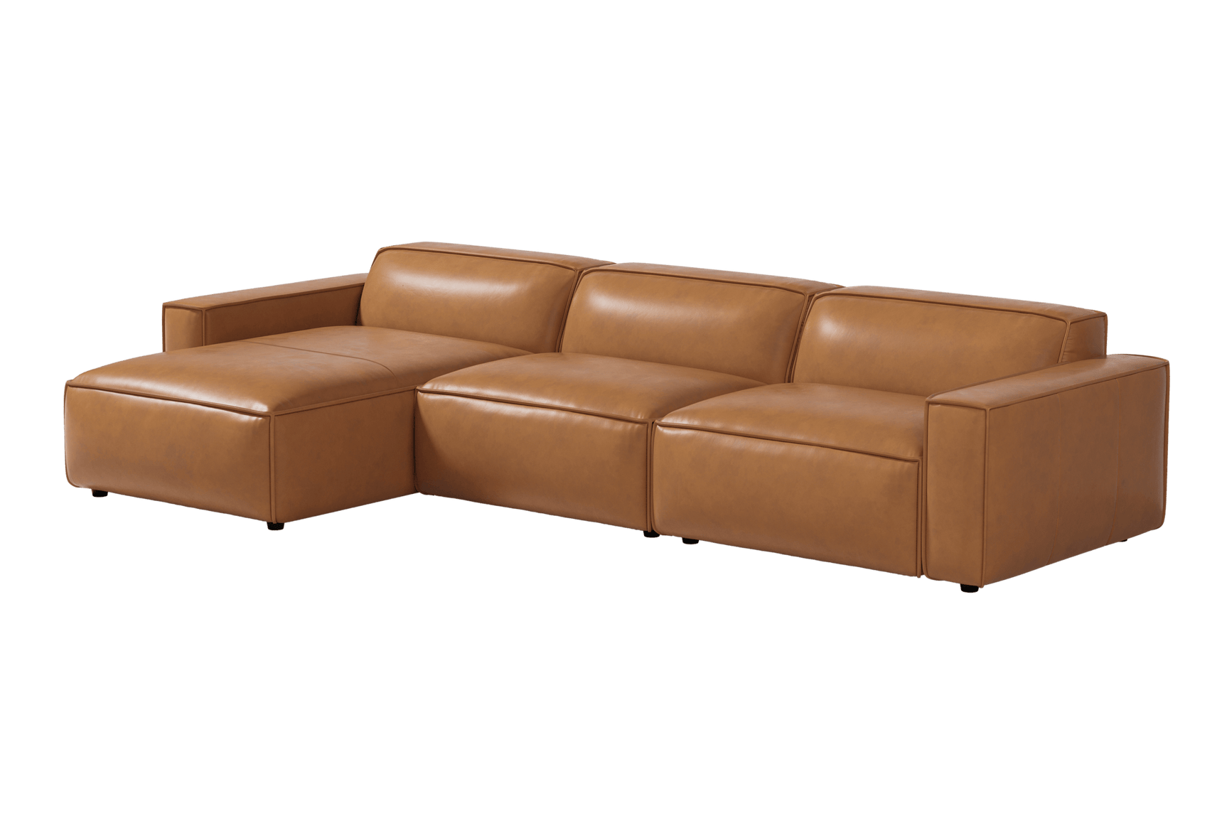 Nathan Leather Modular Sectional Sofa