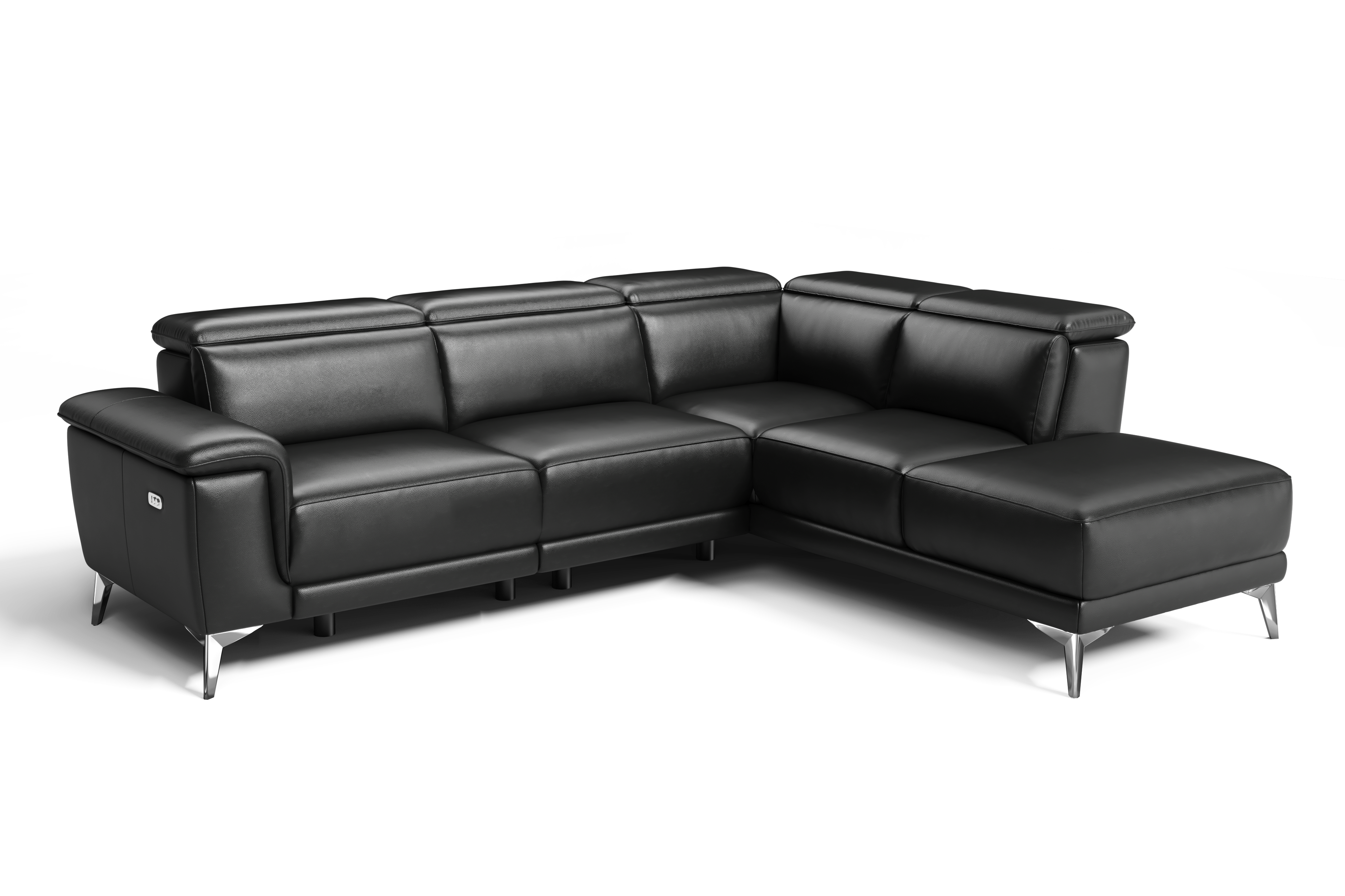 Pista Leather Reclining Sectional Sofa