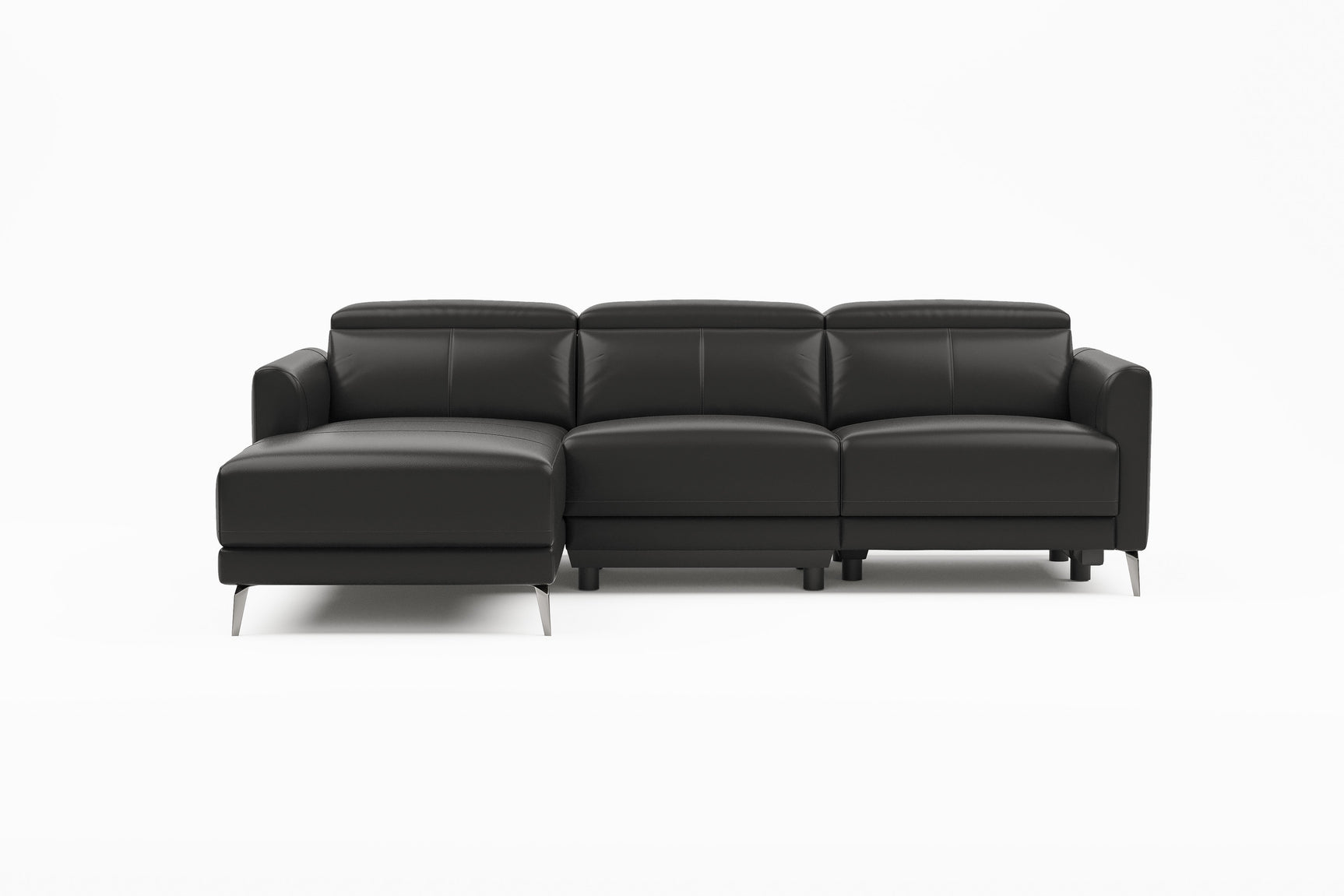 Andria Leather Reclining Sectional Sofa