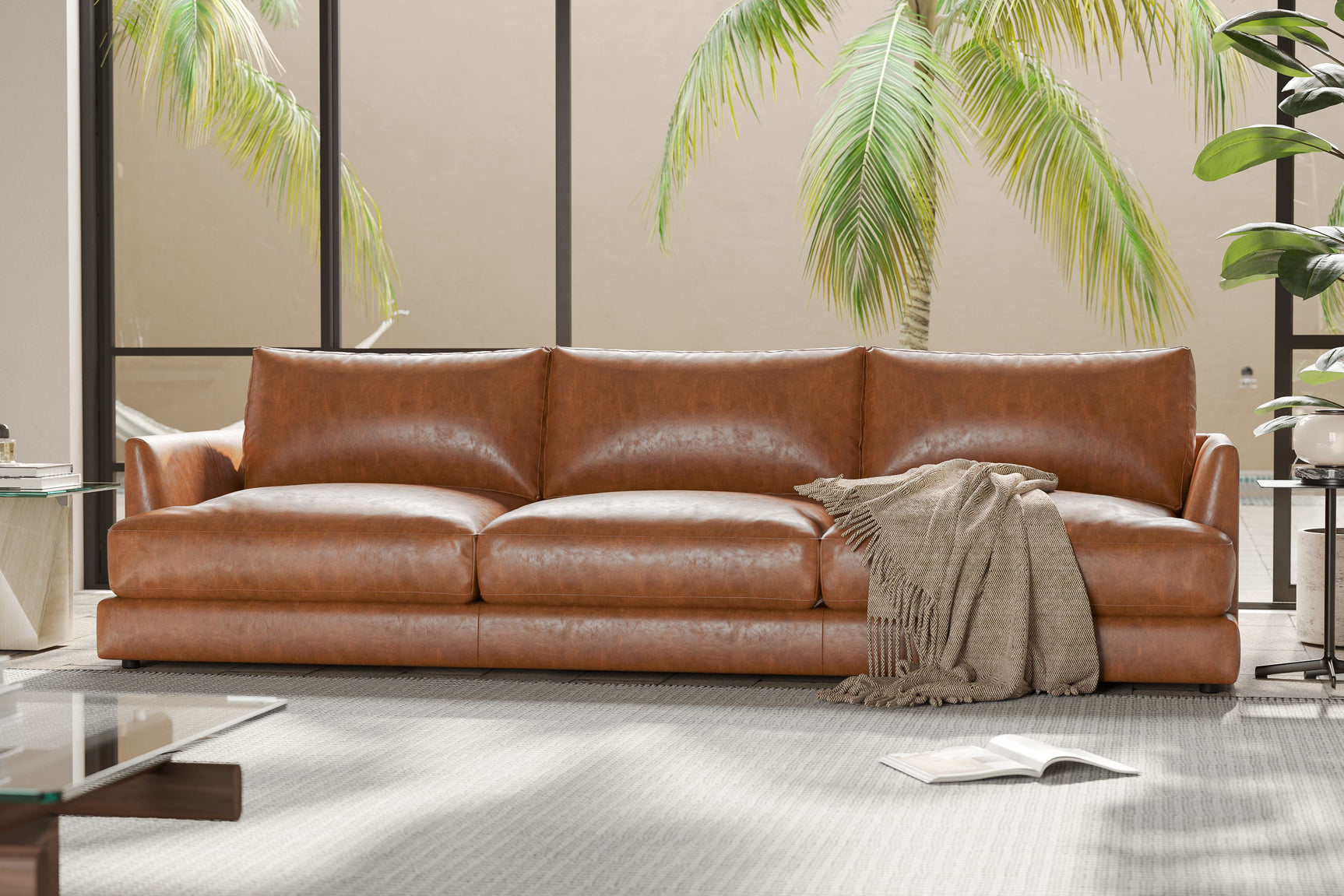Serena Leather Sofa