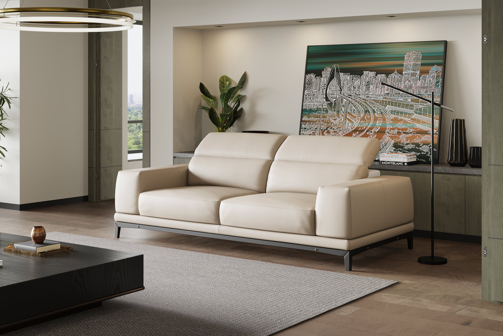 Valletta Leather Sofa