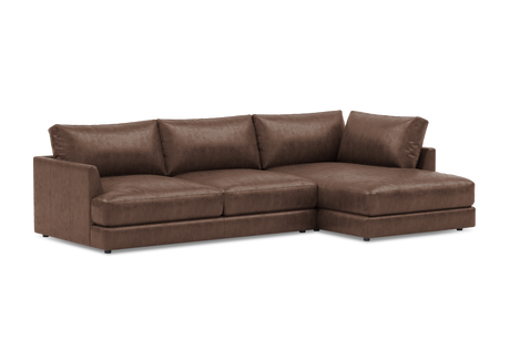 Serena Leather Sectional Sofa