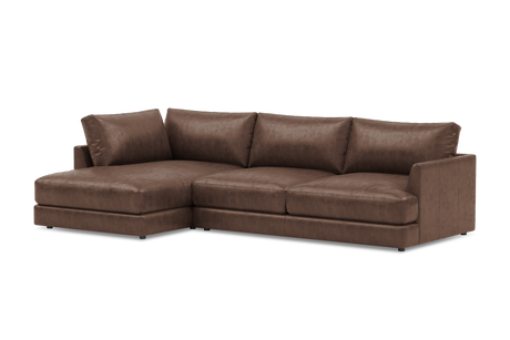 Serena Leather Sectional Sofa