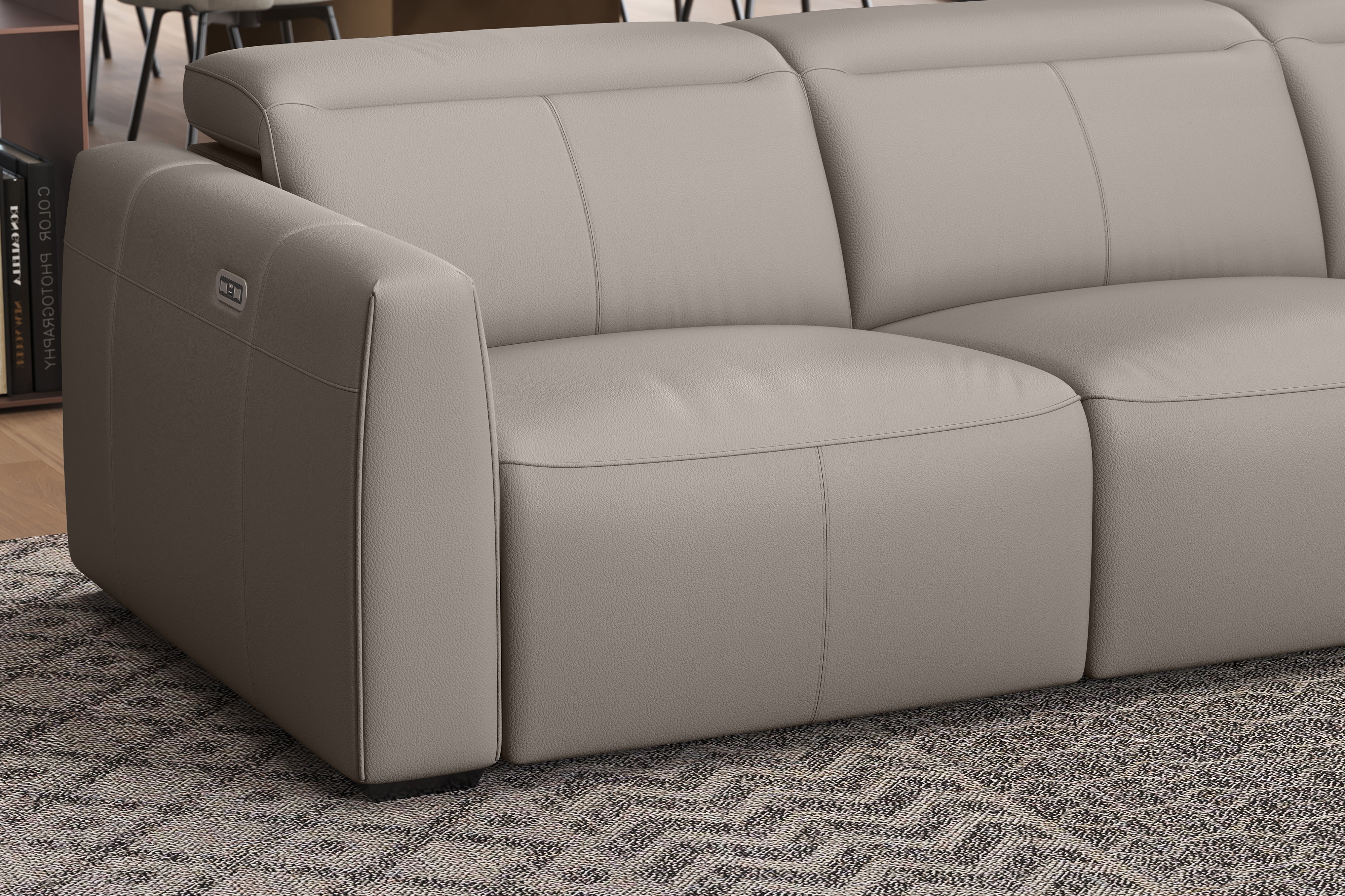 Carmen Leather Dual Recliner Sofa
