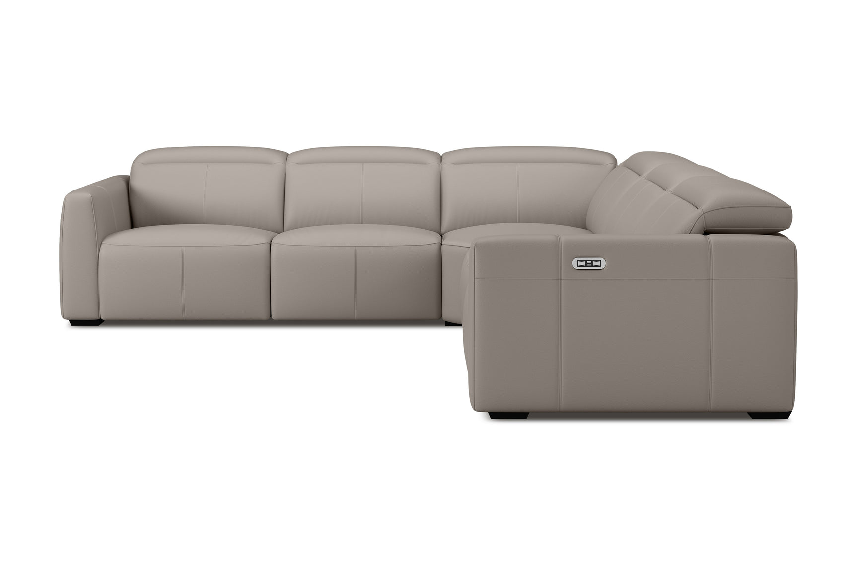 Carmen Leather Dual Recliner Corner Sectional