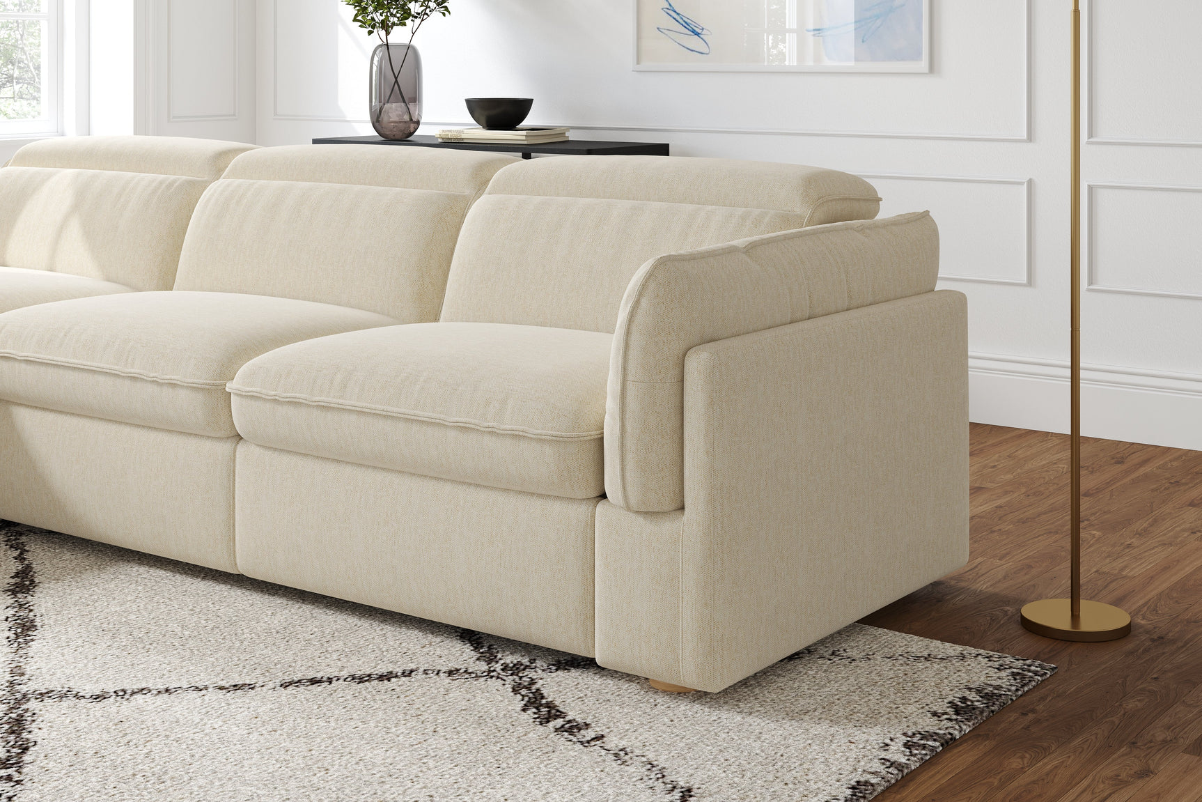 Fernanda Fabric Recliner Sectional Sofa