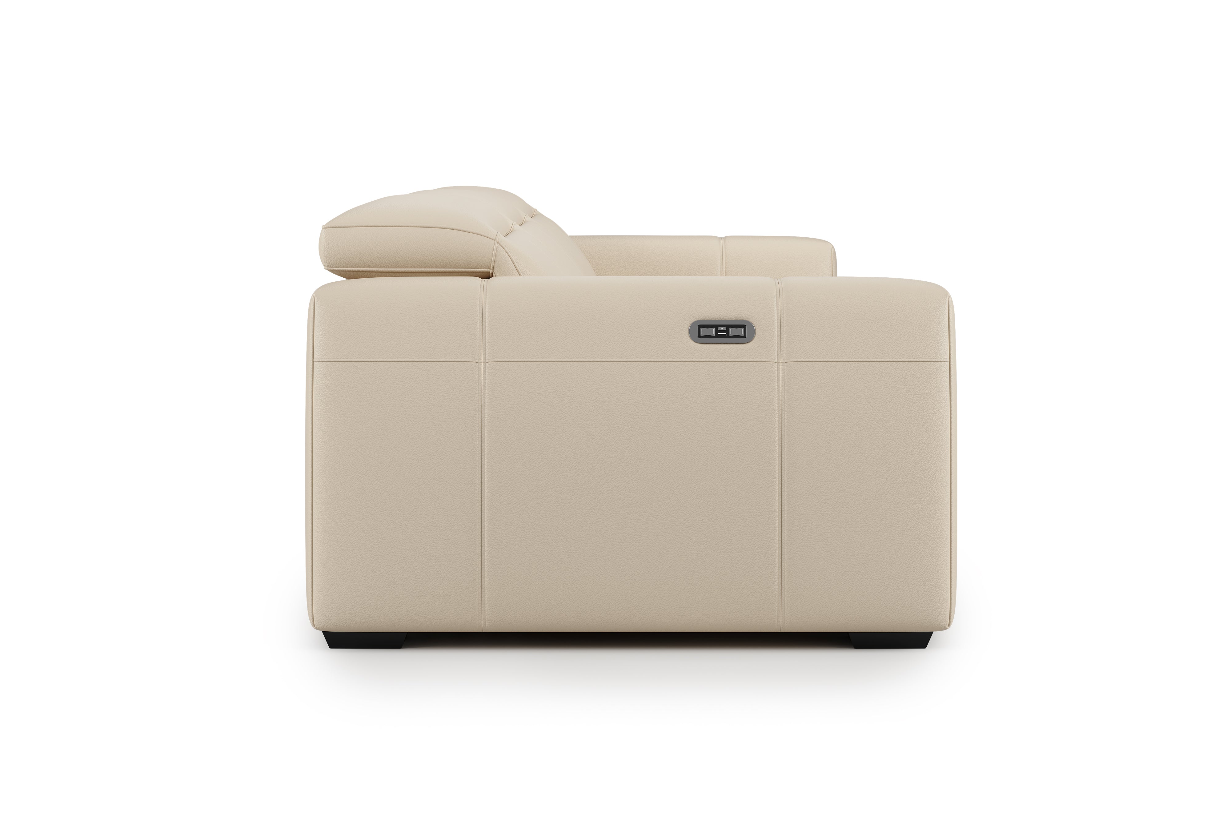 Carmen Leather Dual Recliner Sofa with Console
