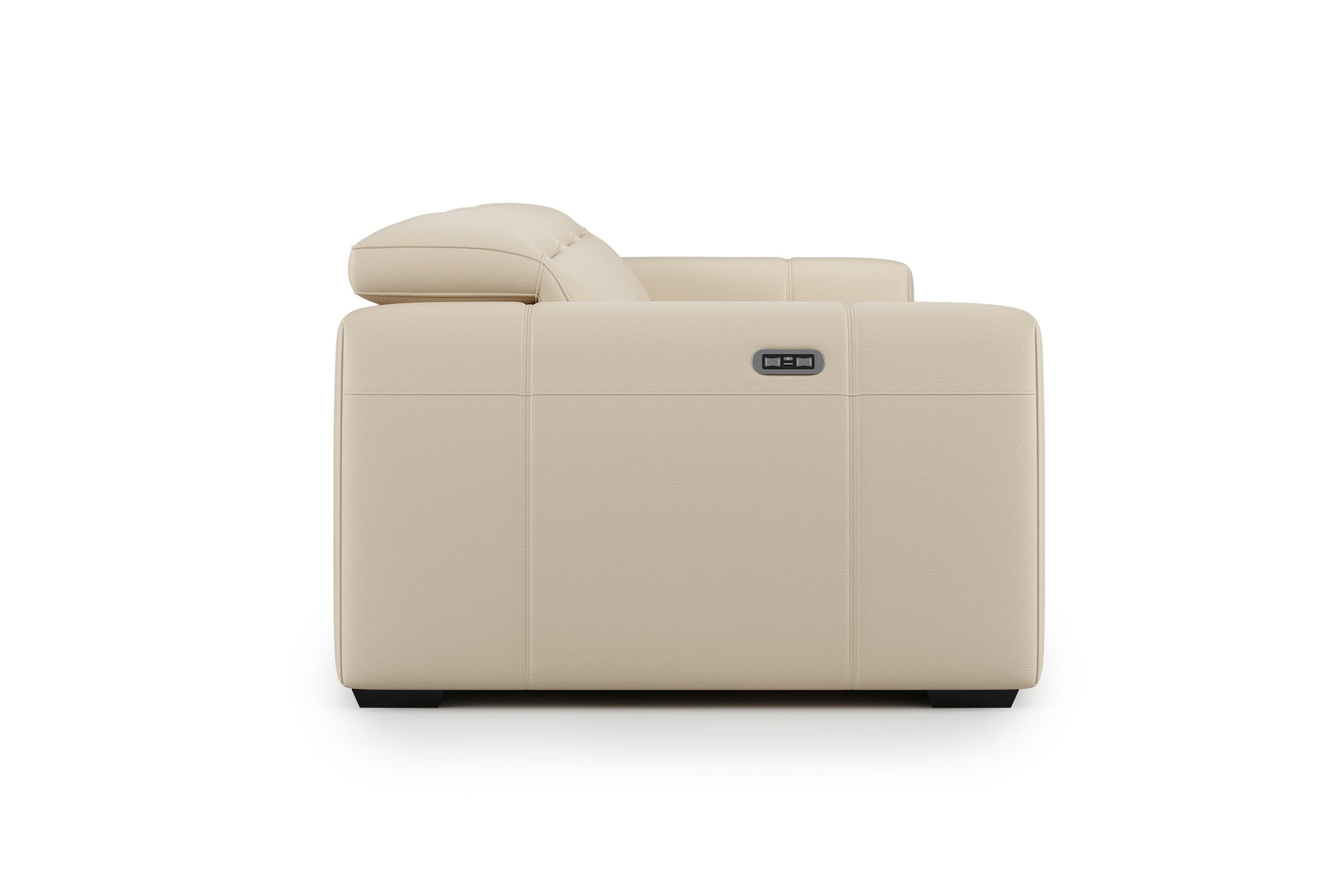 Carmen Leather Dual Recliner Sofa with Console