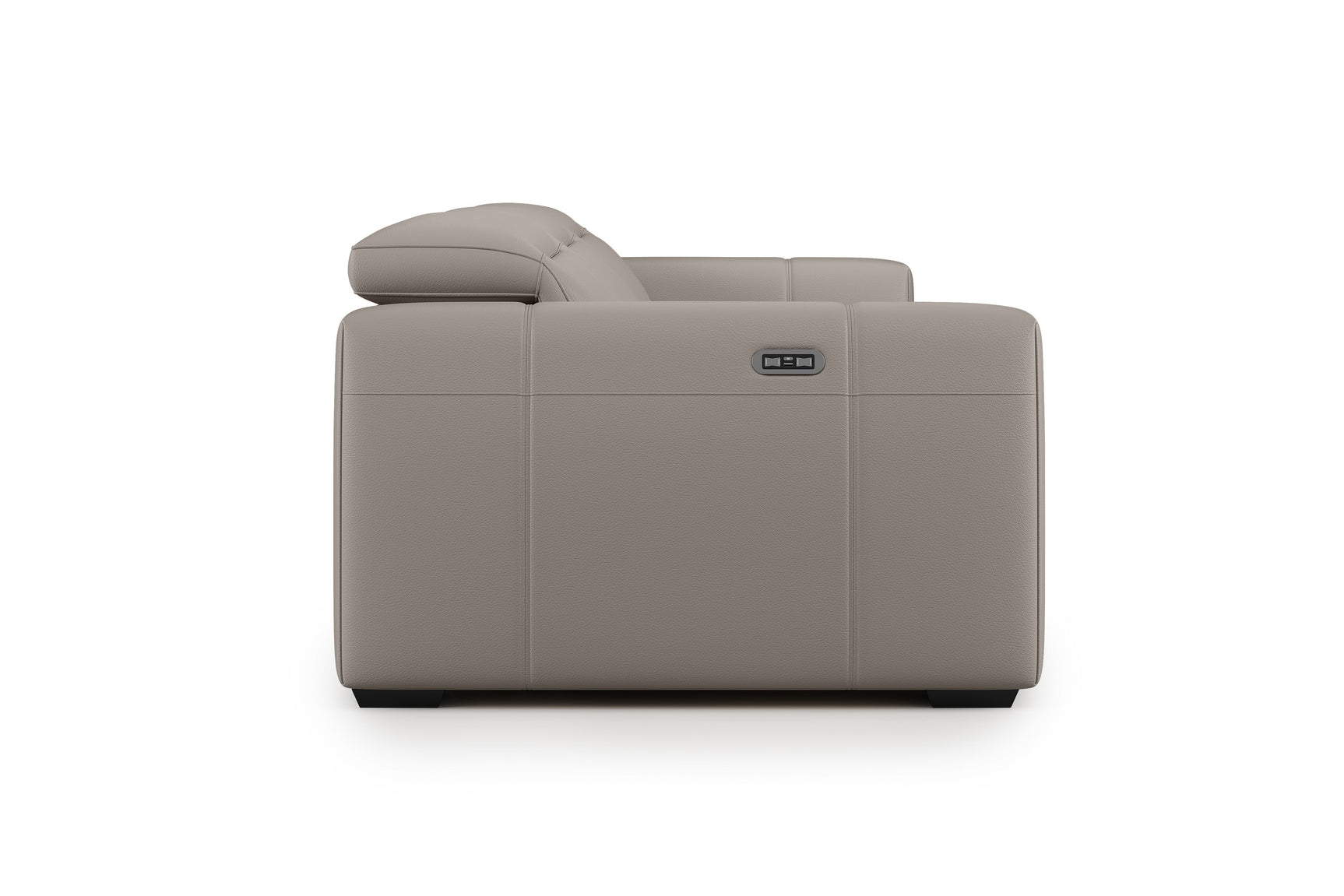 Carmen Leather Dual Recliner Sofa with Console