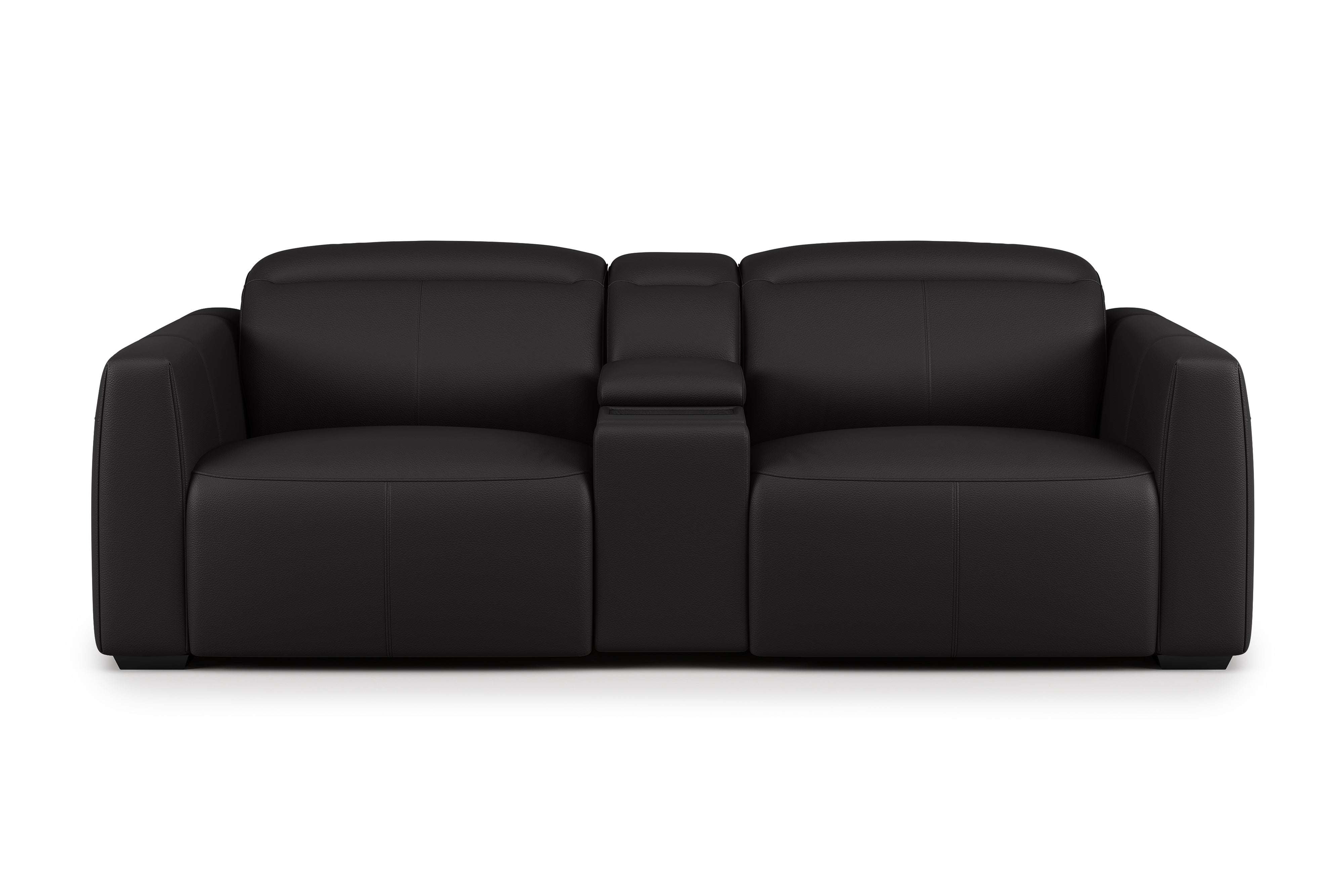 Carmen Leather Dual Recliner Sofa with Console