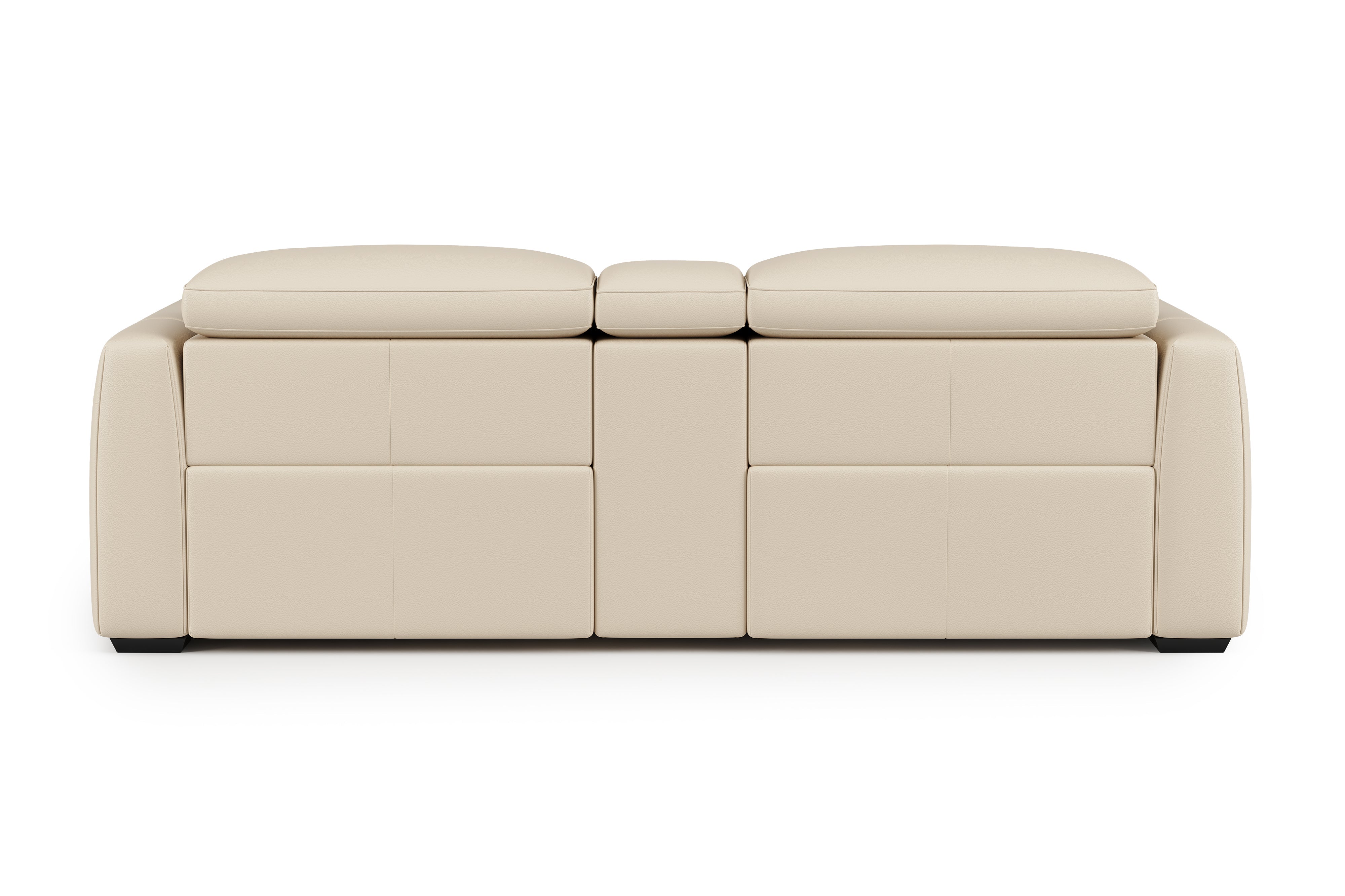 Carmen Leather Dual Recliner Sofa with Console