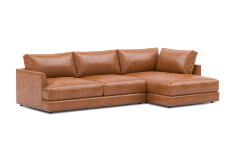 Serena Leather Sectional Sofa