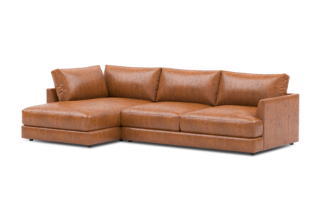 Serena Leather Sectional Sofa
