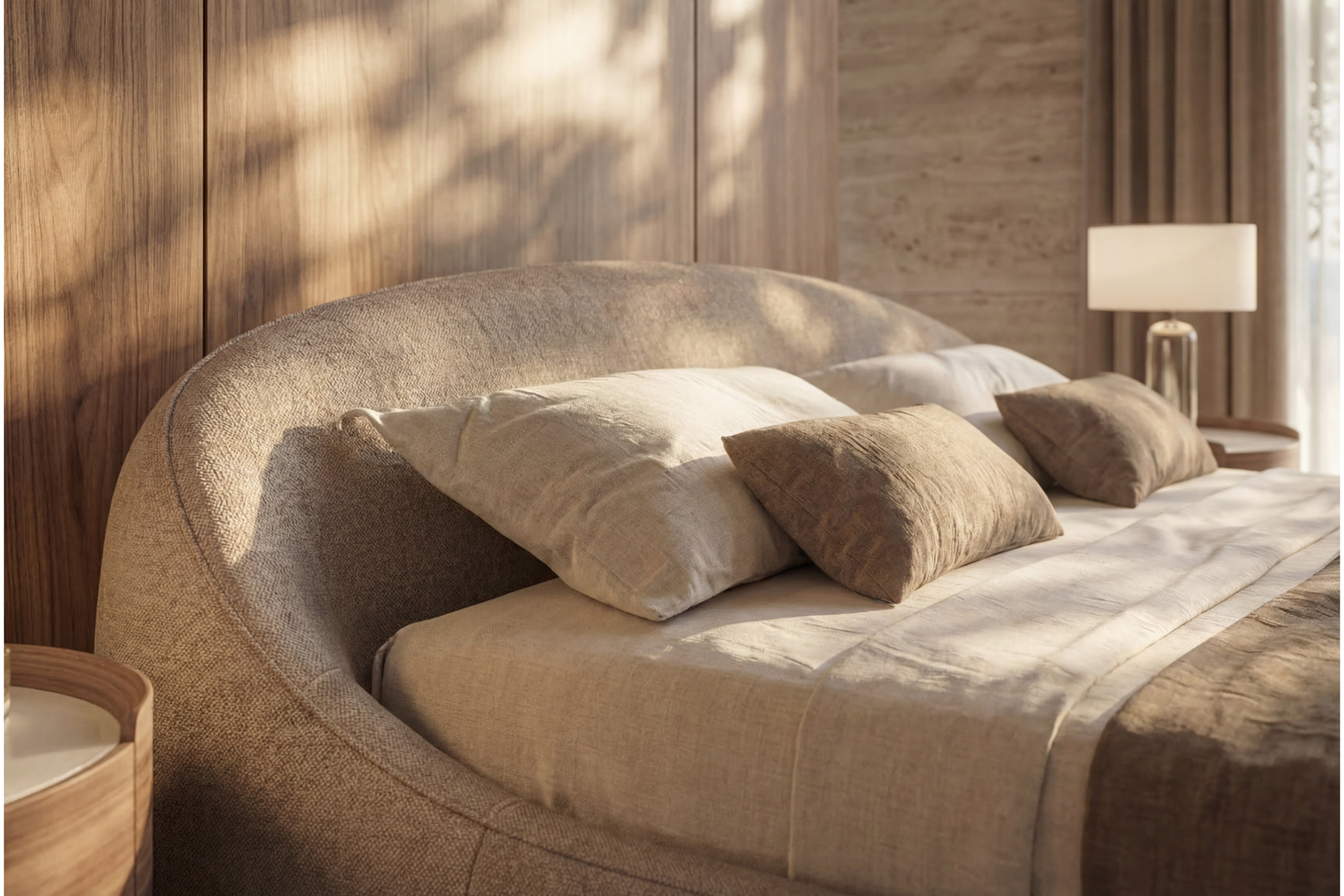 Abracci Fabric Upholstered Bed Frame