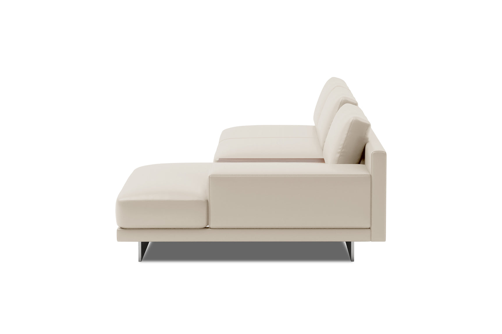 Alessandro Italian Nappa Leather Modular Sectional Sofa with Chaise