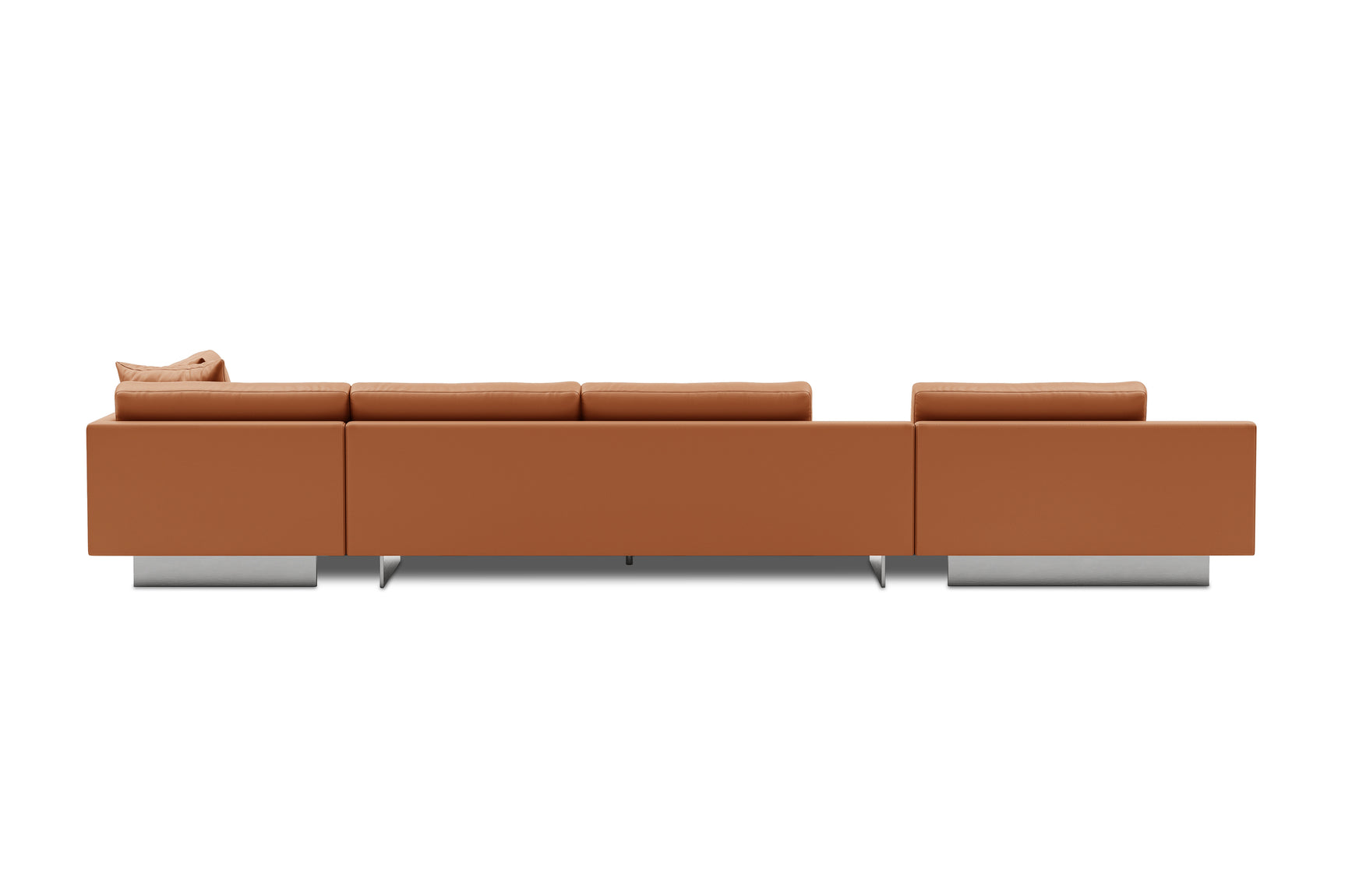 Alessandro Italian Nappa Leather Modular Sectional Sofa with Chaise