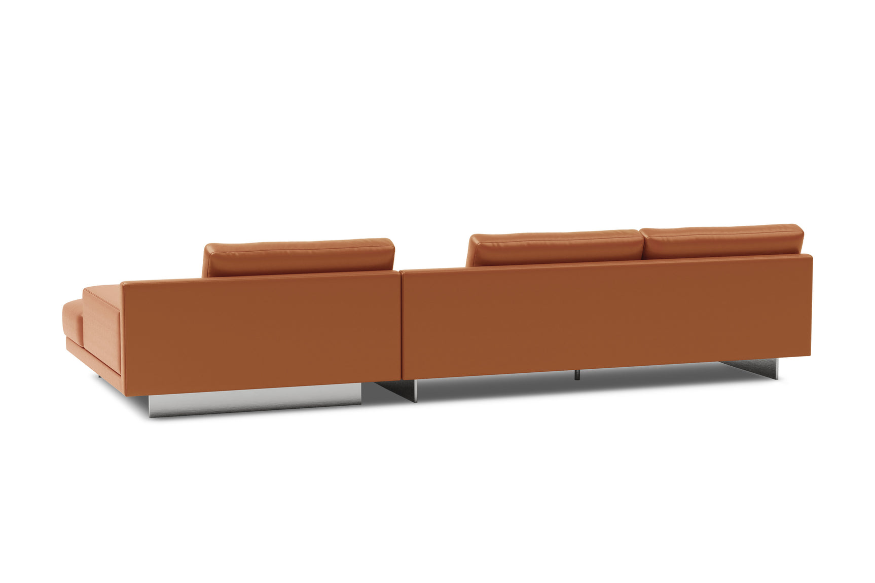 Alessandro Italian Nappa Leather Modular Sectional Sofa with Chaise