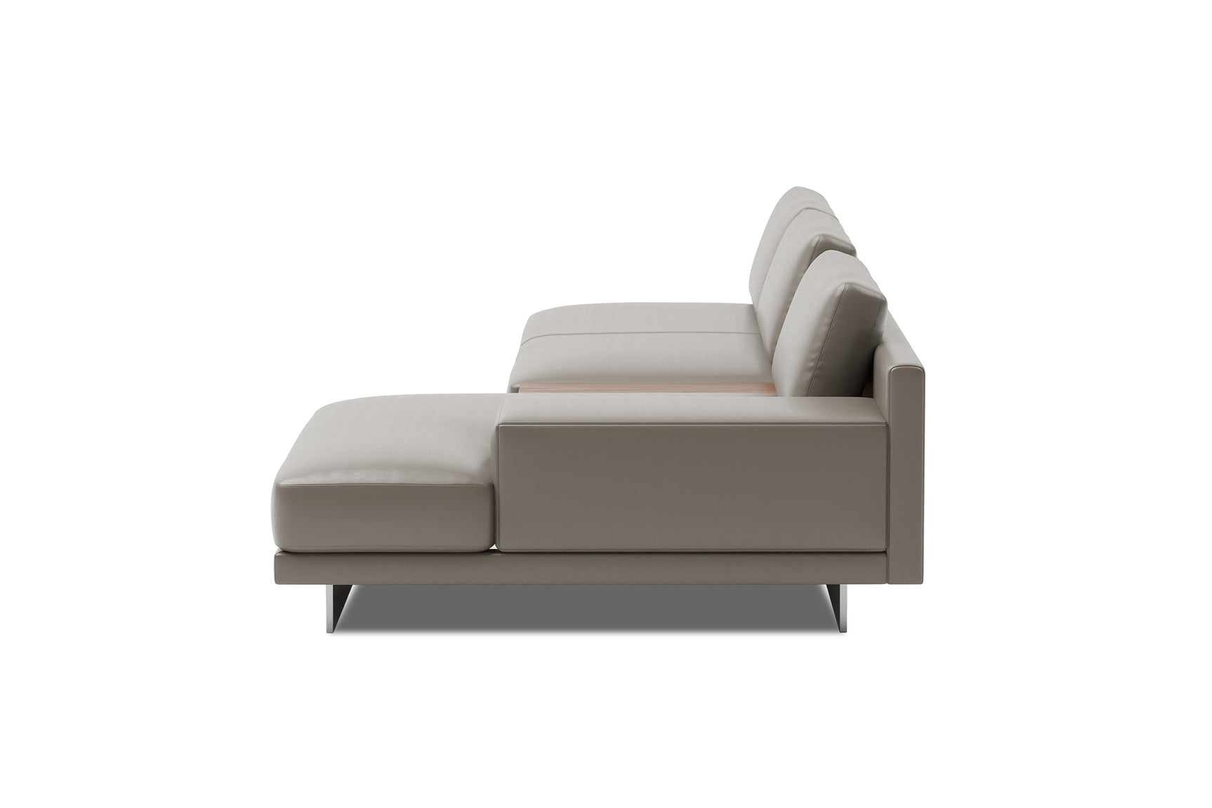Alessandro Italian Nappa Leather Modular Sectional Sofa with Chaise