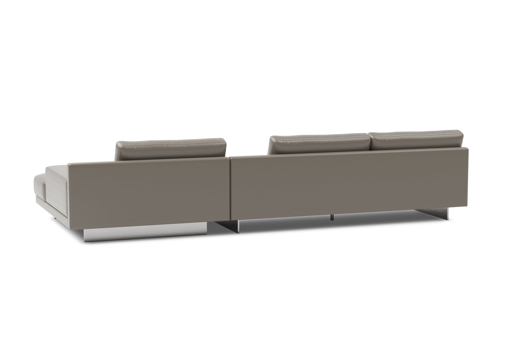 Alessandro Italian Nappa Leather Modular Sectional Sofa with Chaise