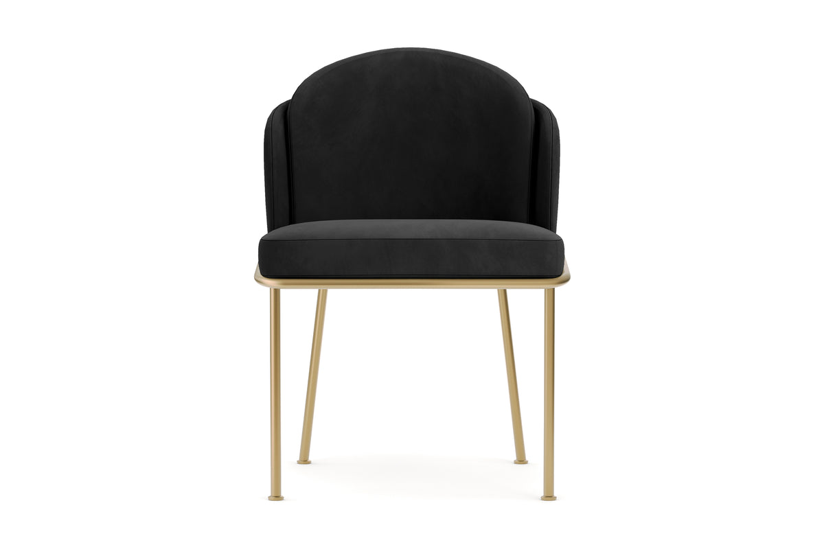 Alexander Velvet Fabric Dining Chair (Set of 2)