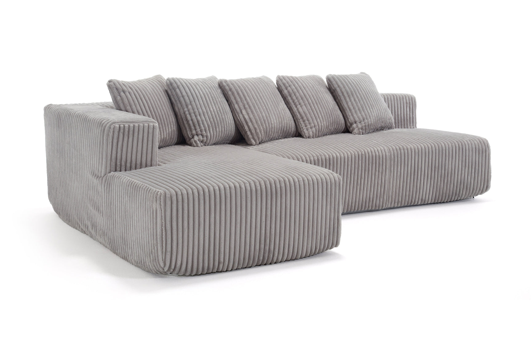 Alexus Corduroy Fabric Sectional Sofa