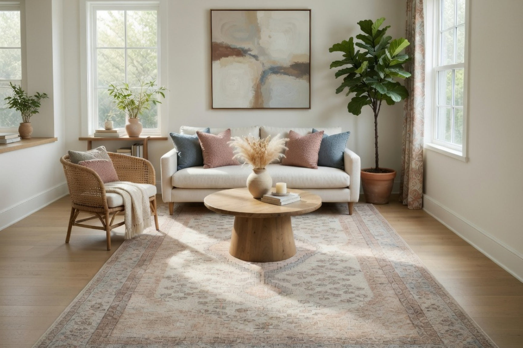 Analu Non-Slip Washable Rug
