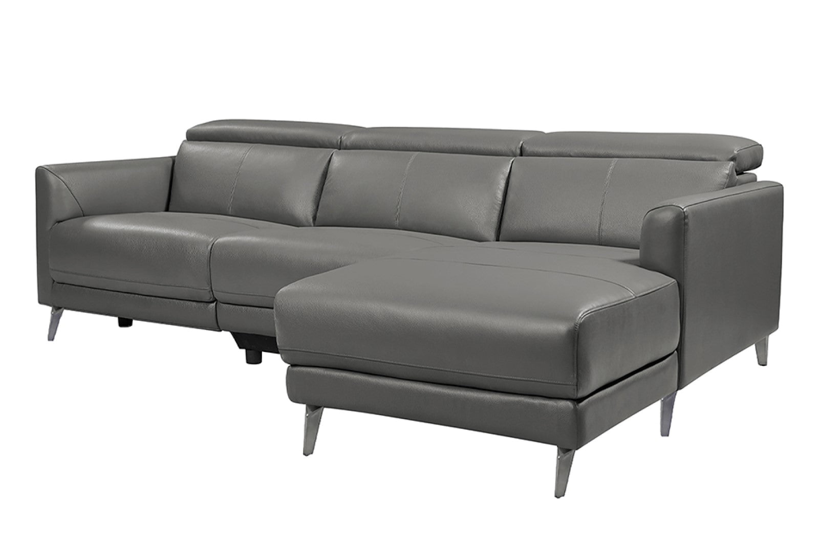 Andria Leather Reclining Sectional Sofa