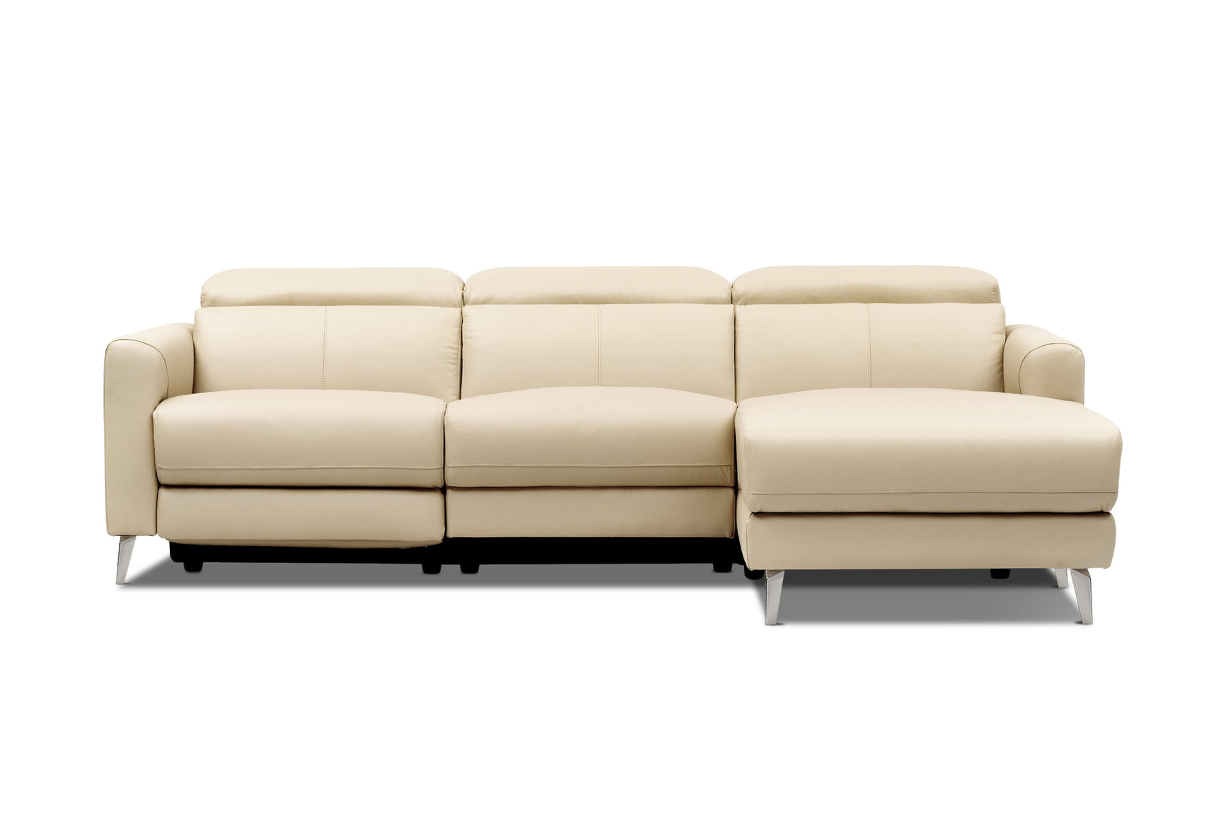 Andria Leather Reclining Sectional Sofa
