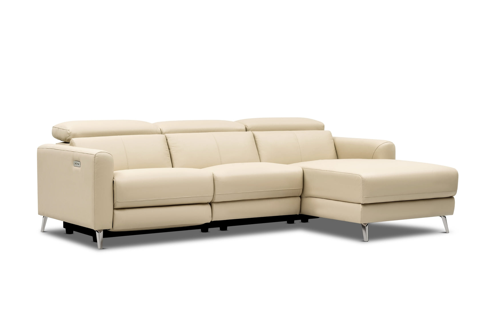 Andria Leather Reclining Sectional Sofa