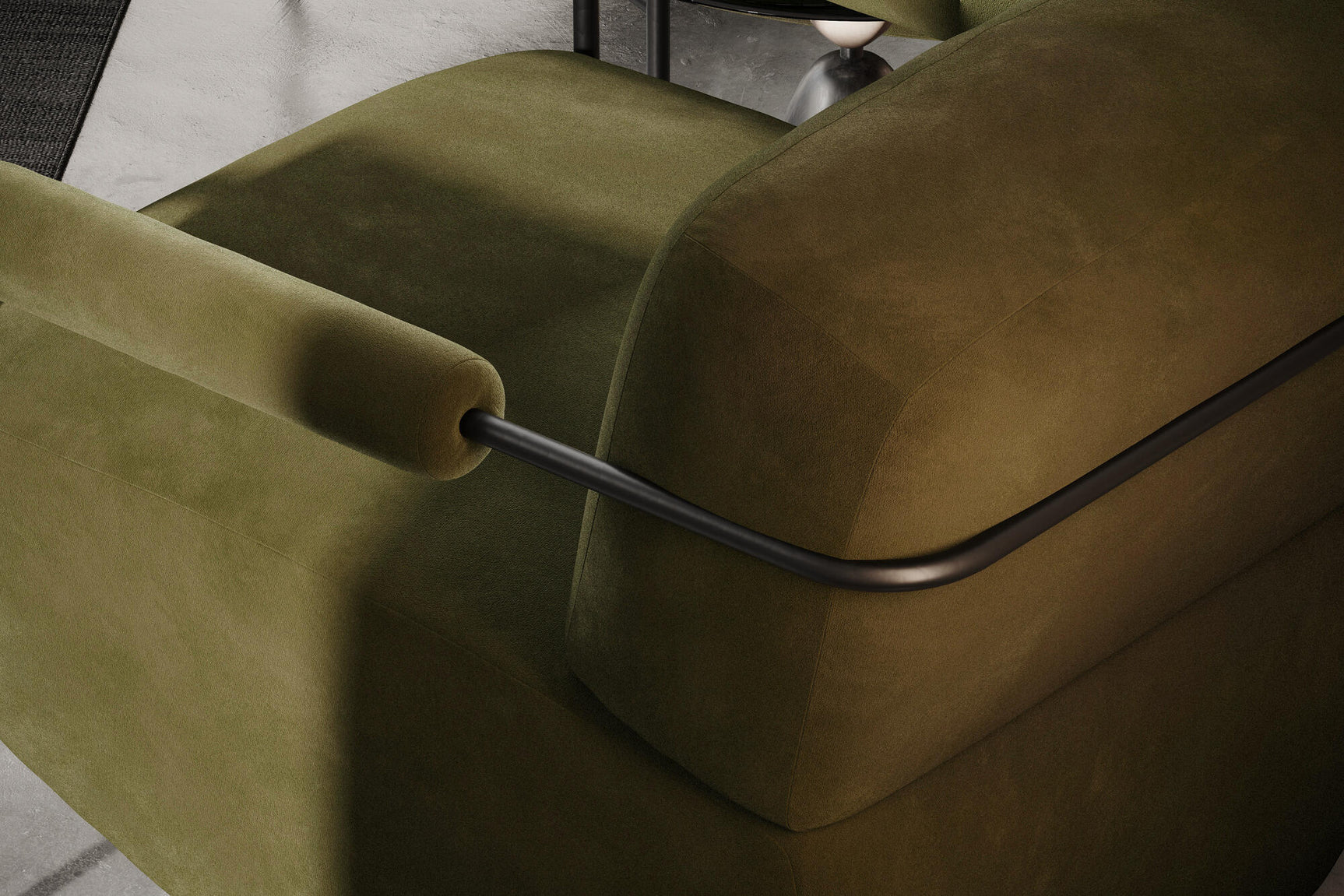 Arianna Parisianne Velour Accent Chair