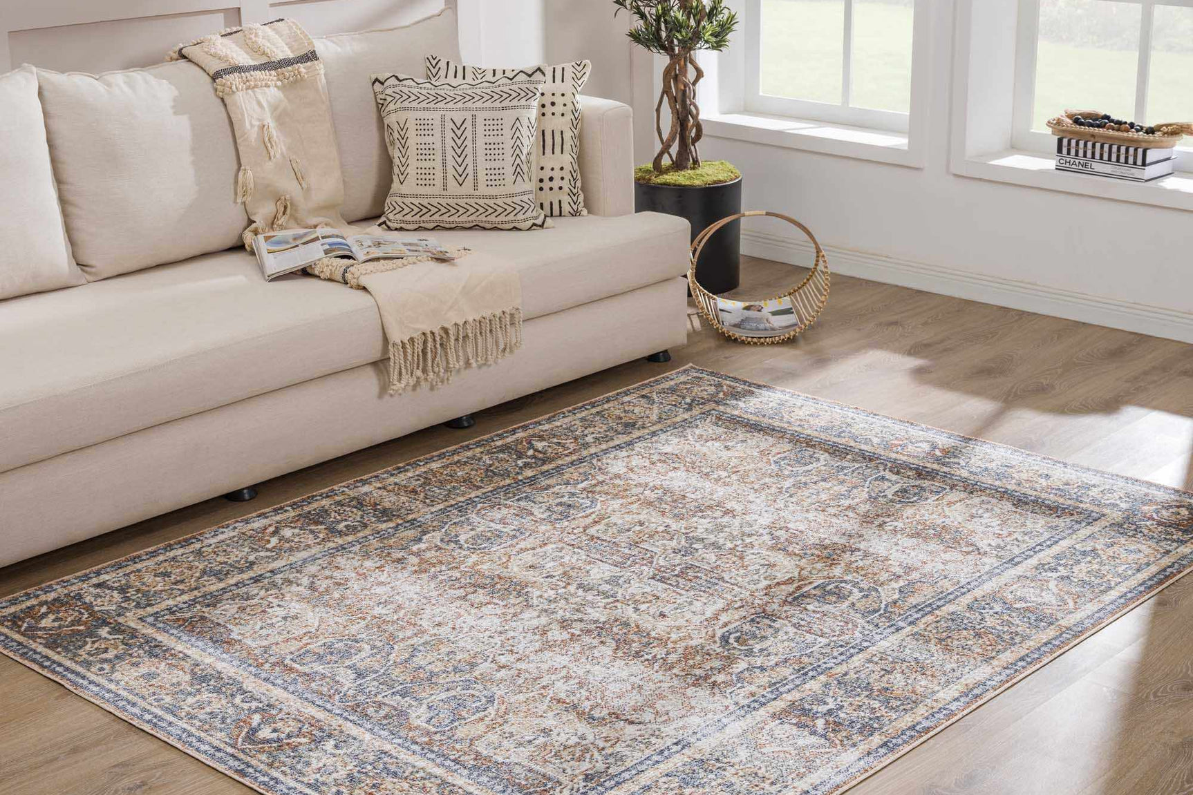 Arias Blue Boutique Washable Rug - Clearance