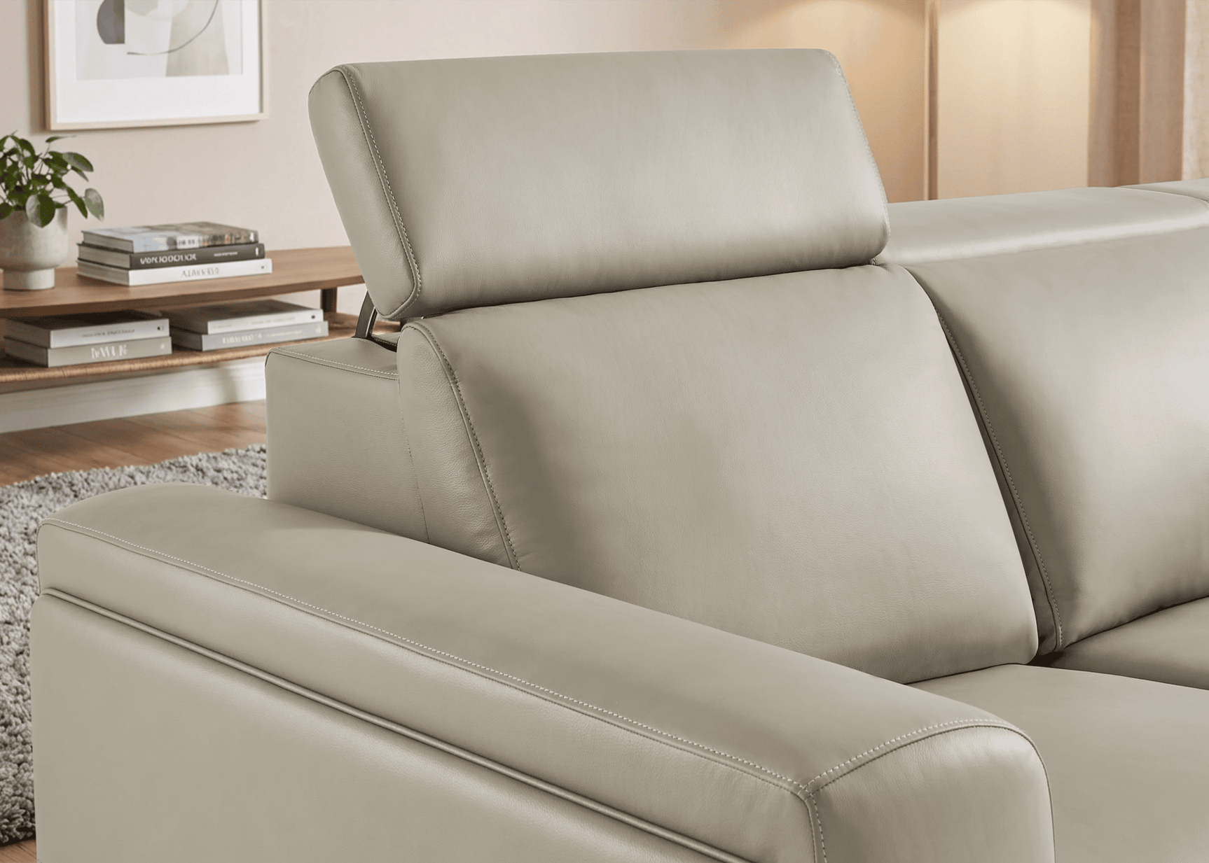 Arlington Immersive Audio Leather Dual Recliner Sofa with Heat & Massage