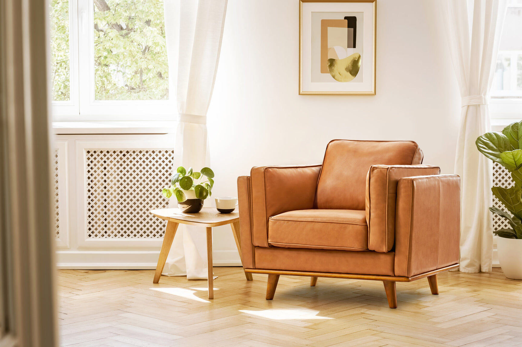 Artisan Leather Accent Chair