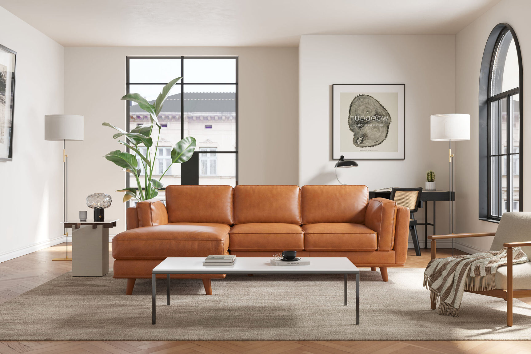 Artisan Leather Sectional Sofa
