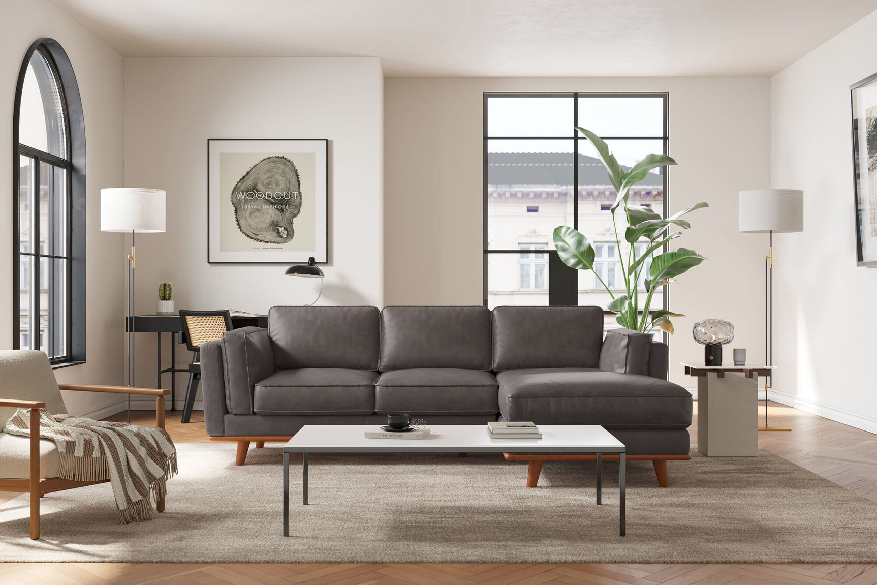 Artisan Leather Sectional Sofa