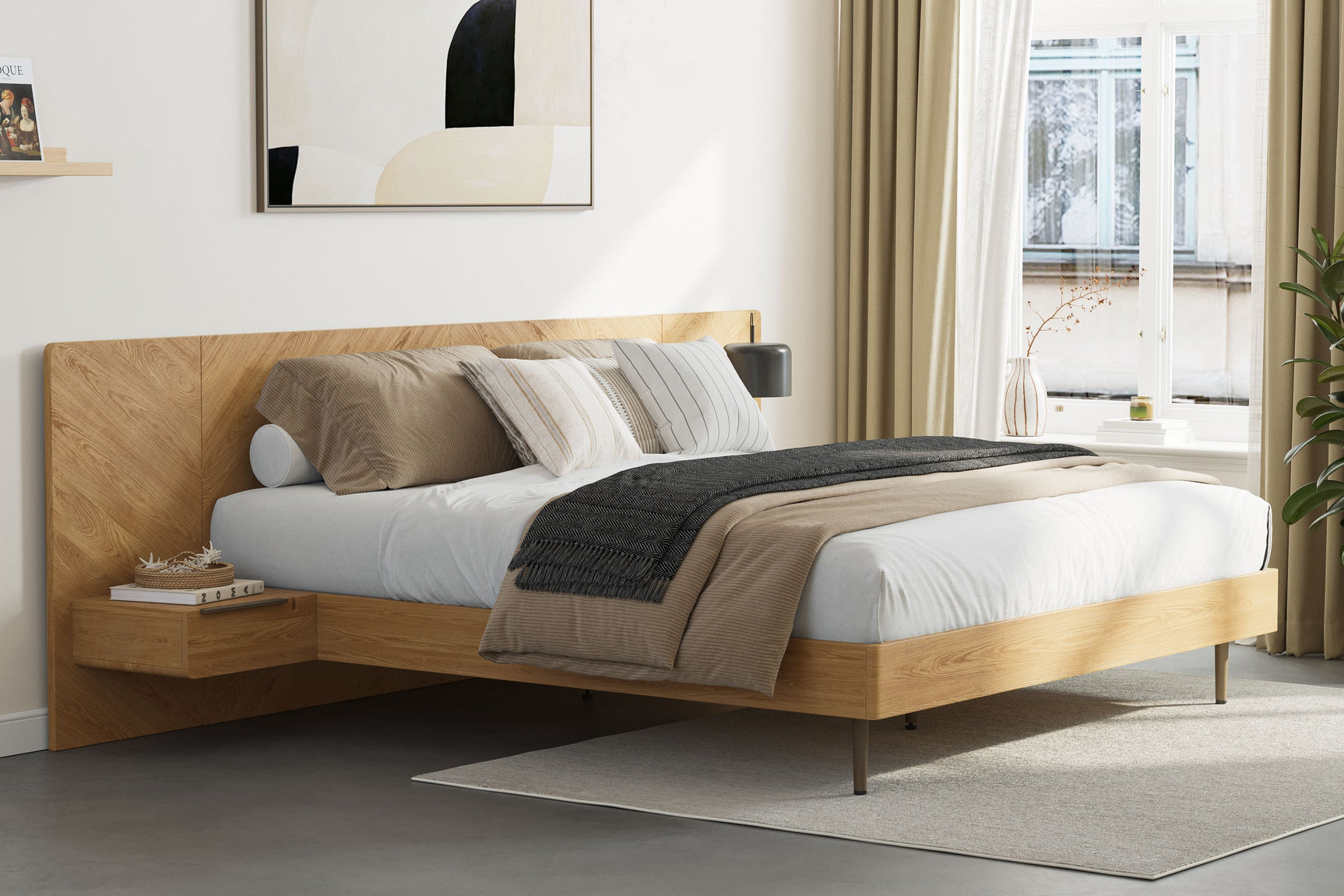 Ava Wood Bed Frame
