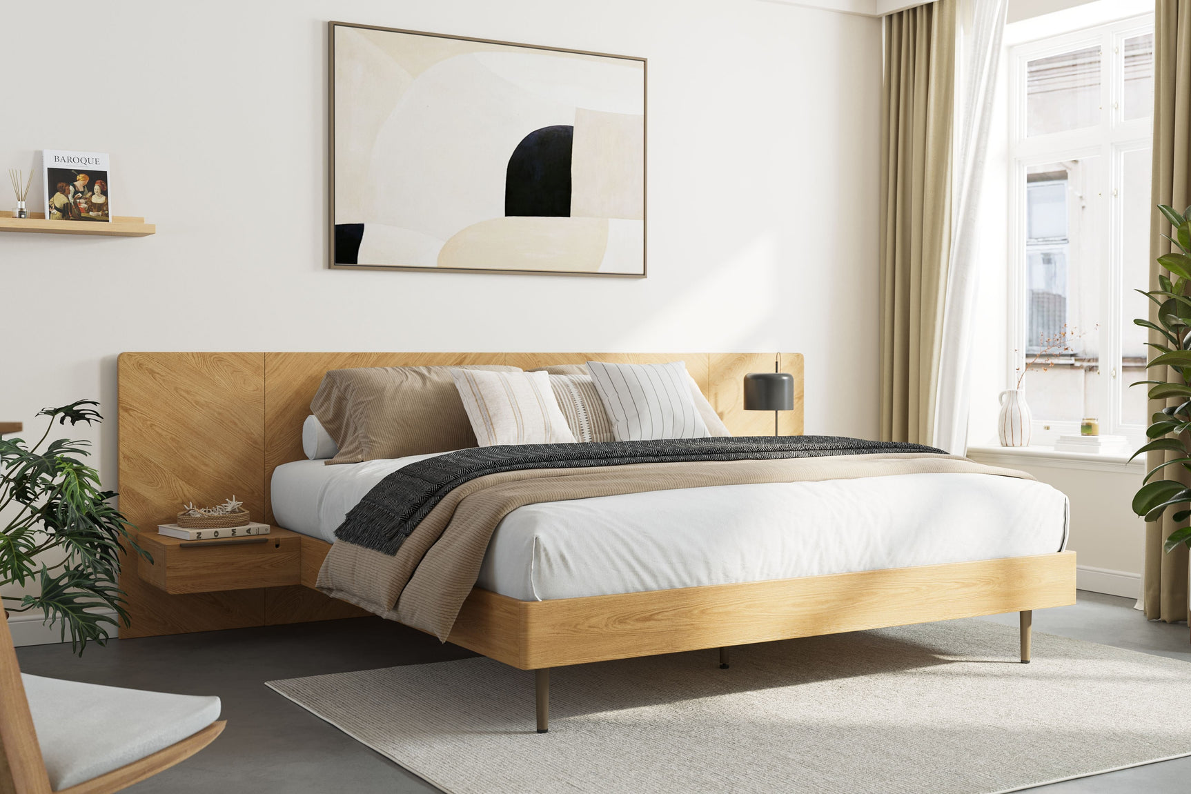 Ava Wood Bed Frame