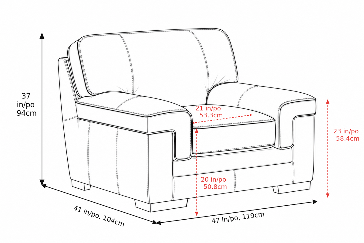 Bennett Leather Accent Chair
