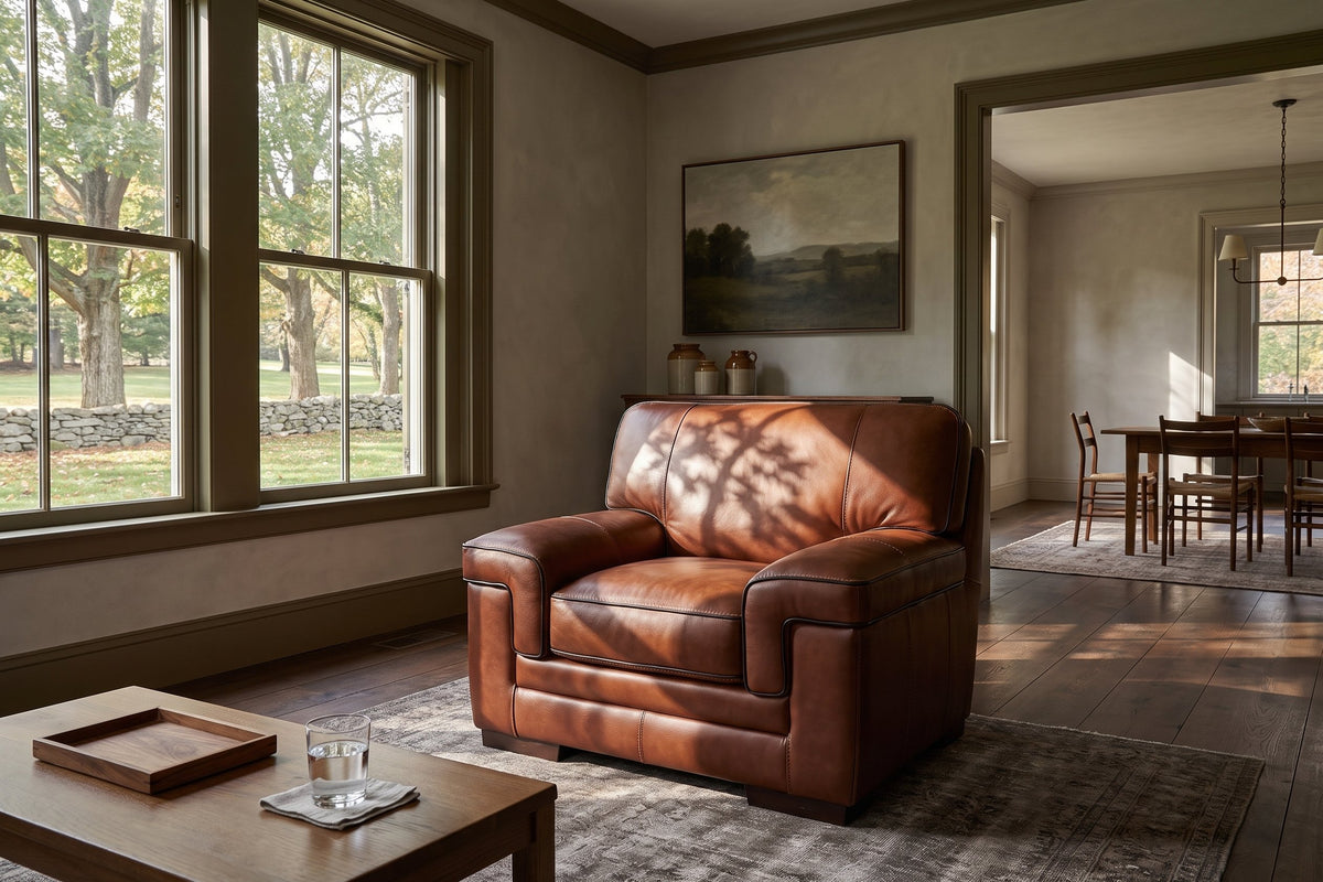 Bennett Leather Accent Chair