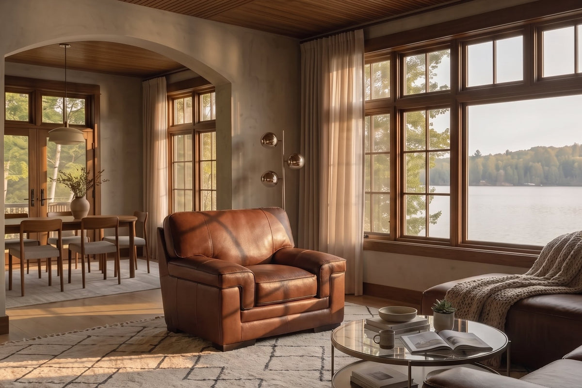 Bennett Leather Accent Chair