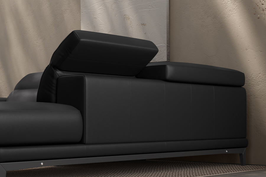 Valletta Leather Corner Sectional Sofa