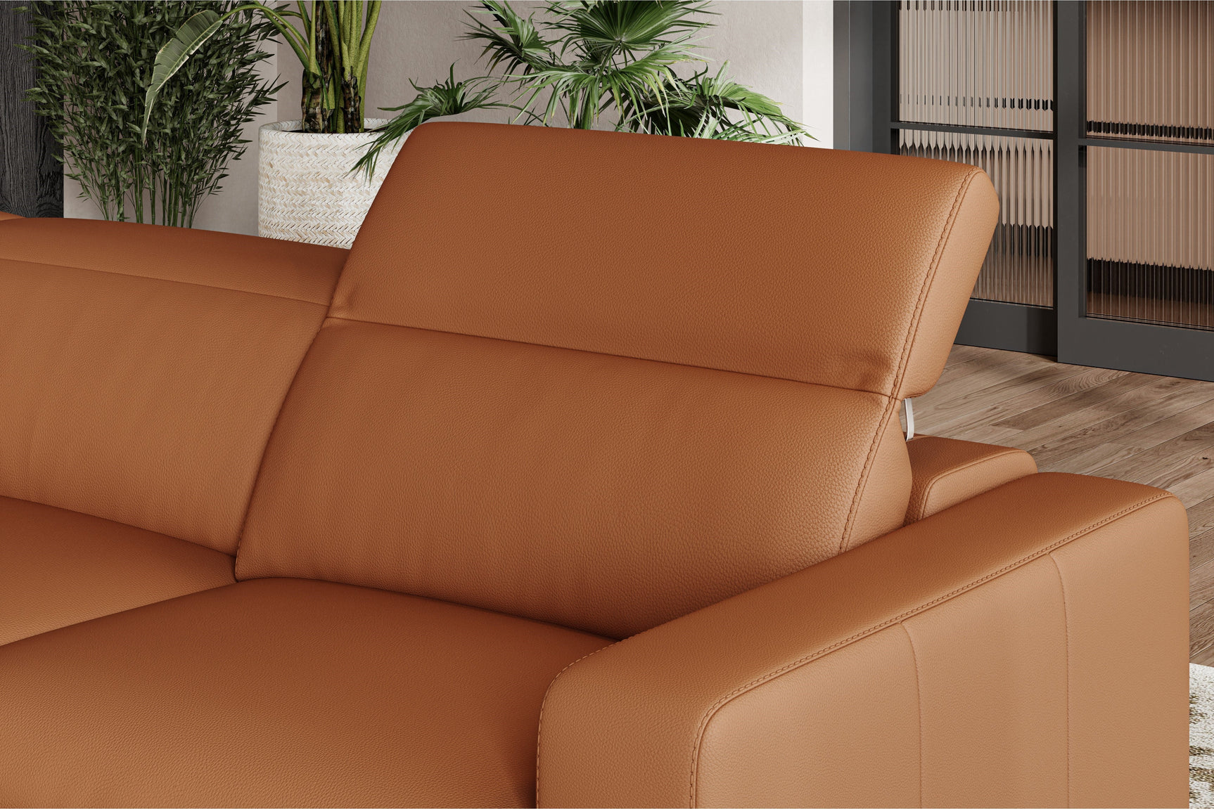 Clara Leather Recliner Sectional Sofa