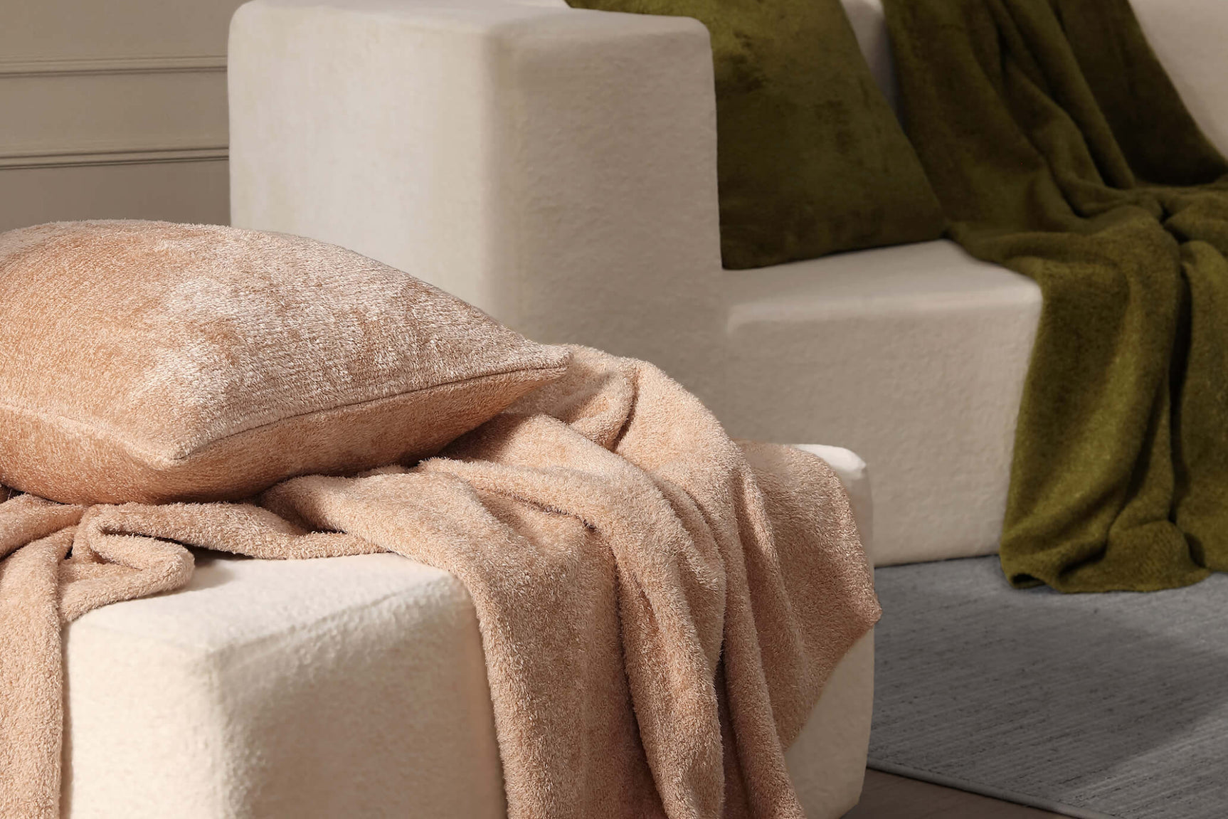 Cloud Silque Pure Throw Pillow